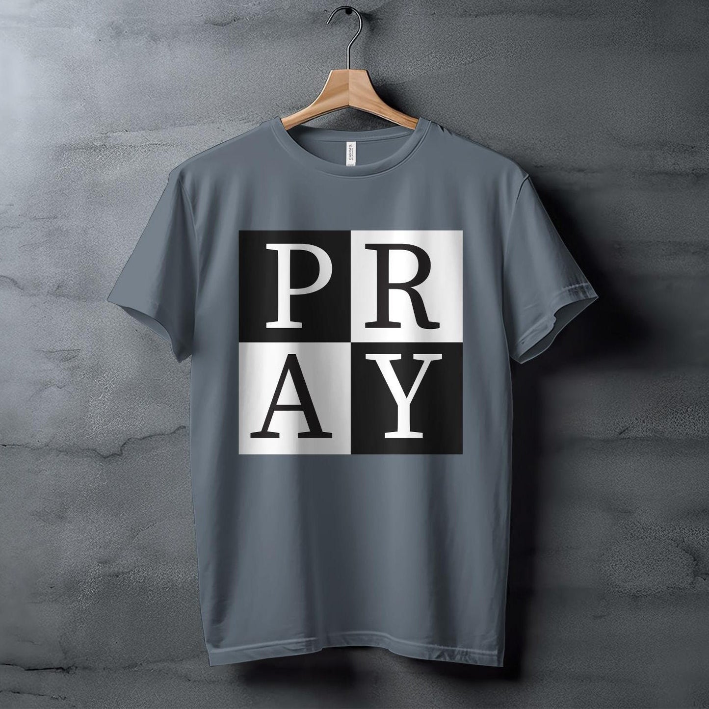 Inspirational Prayer Design T-Shirt, Minimalist Black and White Typography, Unisex Christian Tee, Spiritual Clothing