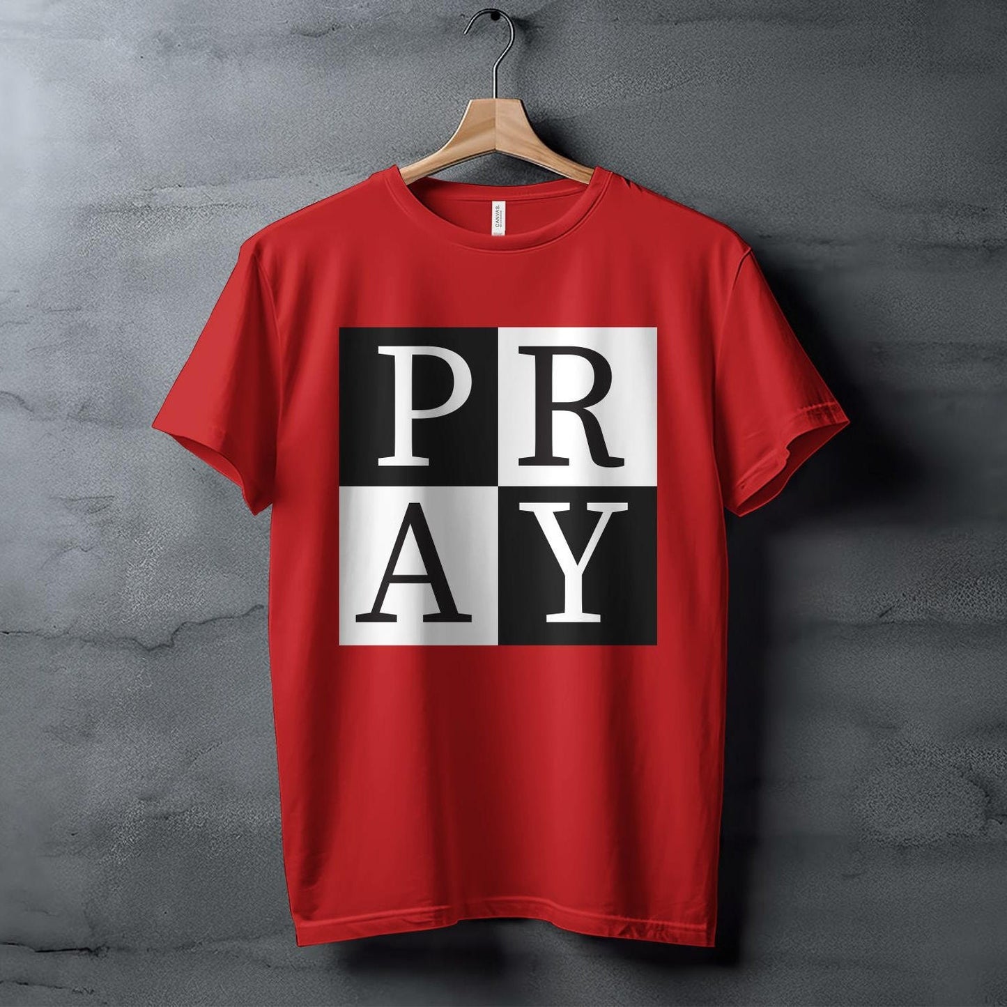 Inspirational Prayer Design T-Shirt, Minimalist Black and White Typography, Unisex Christian Tee, Spiritual Clothing