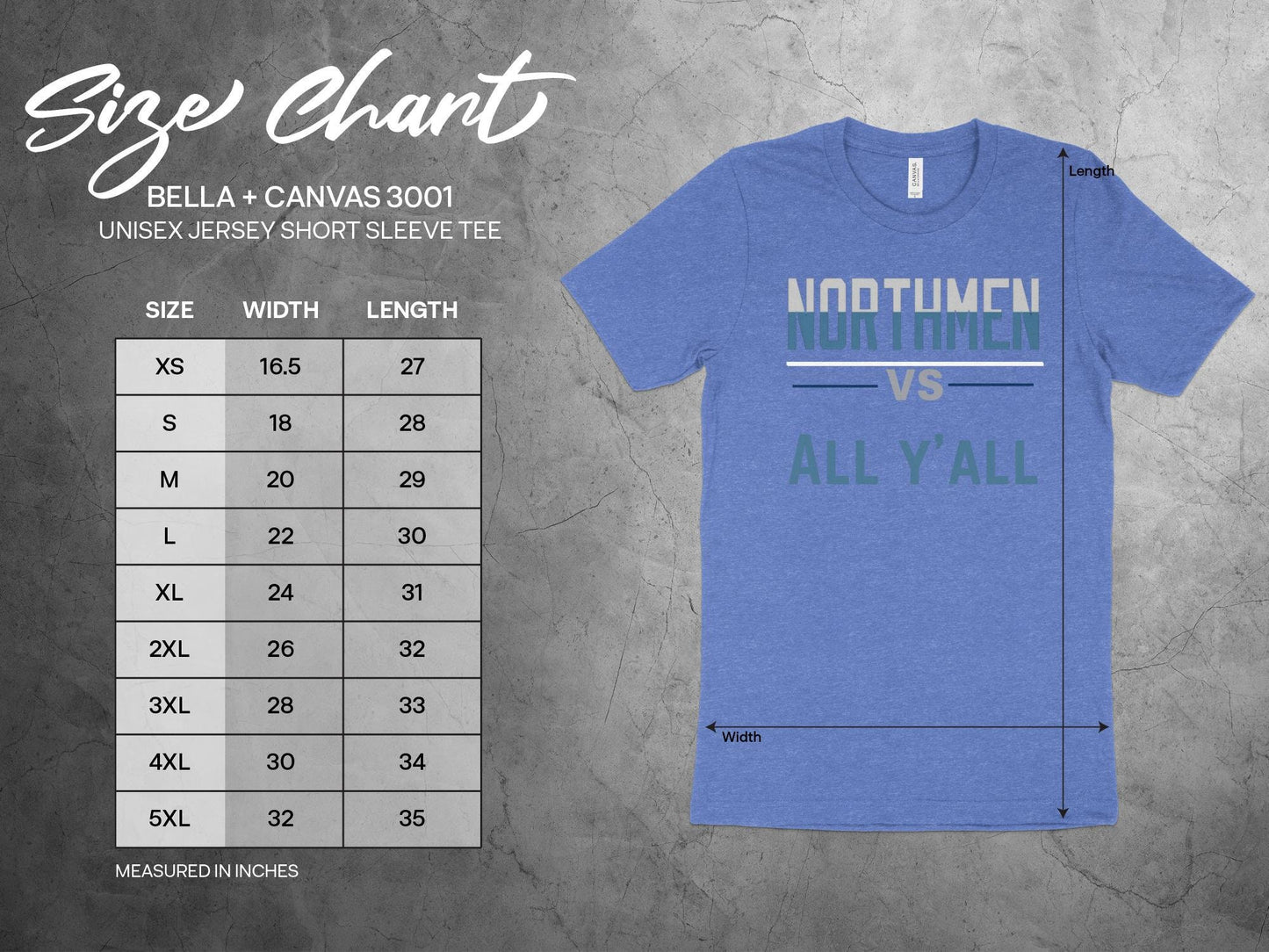 Northmen vs All Y'all T-Shirt, Fun Rivalry Shirt, Humorous Team Tee, Great for Casual Wear, Sports Fans Favorite, Unique Gift Idea