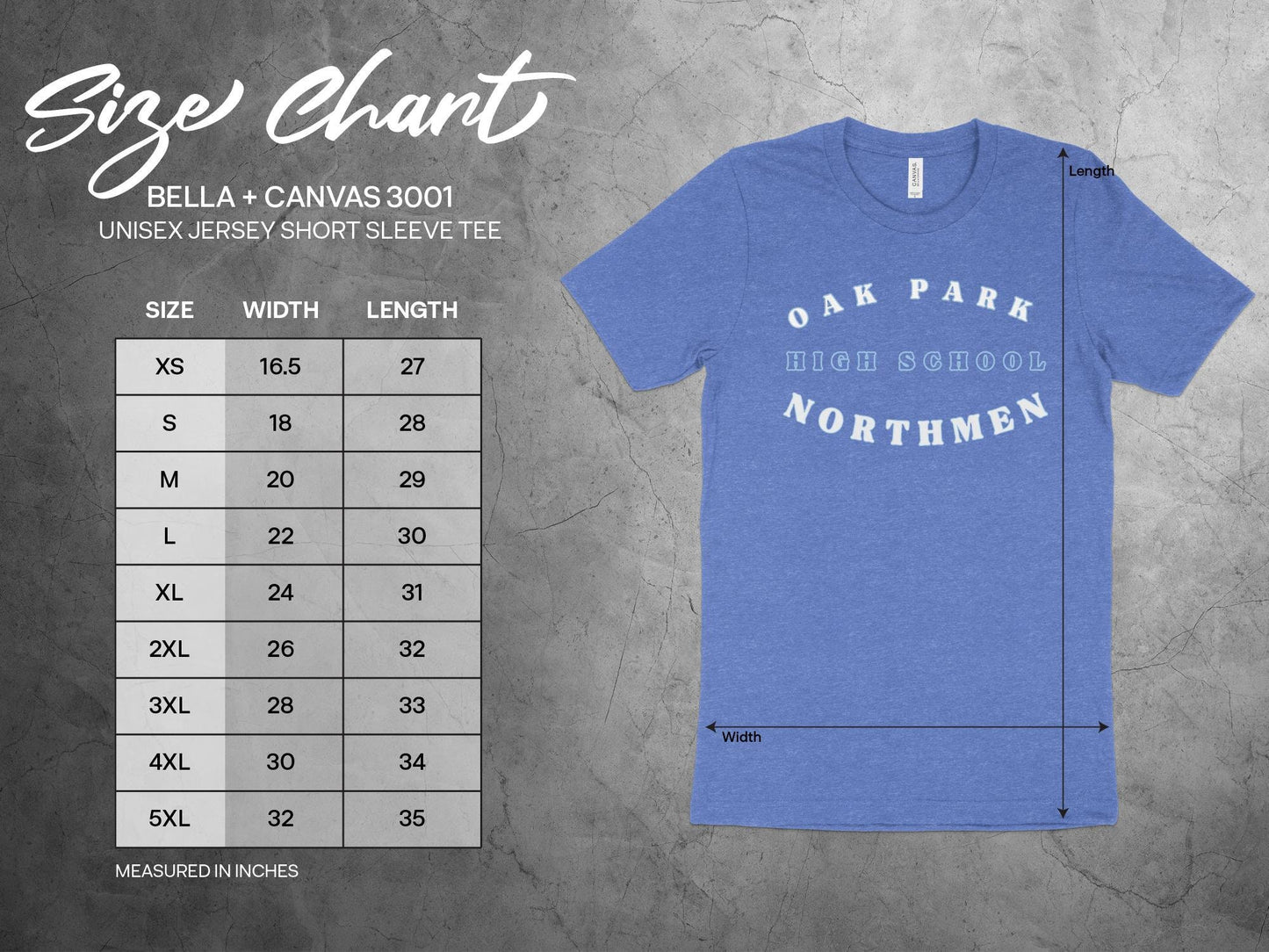 Oak Park High School Northmen T-Shirt, Stylish School Spirit Wear, Custom High School Apparel, Oak Park Northmen Pride