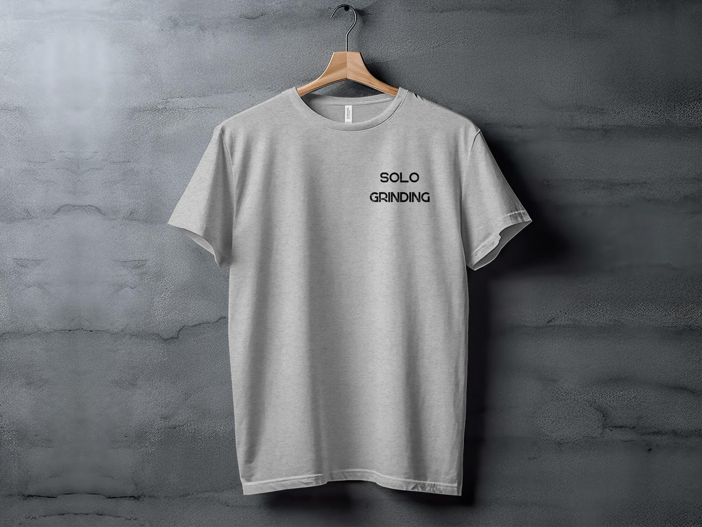 Solo Grinding T-Shirt, Gamer T-Shirt, Gaming Tee Shirt, Video Game Graphic Tee, Casual Wear, Unisex Gaming Shirt, Gift For Gamers