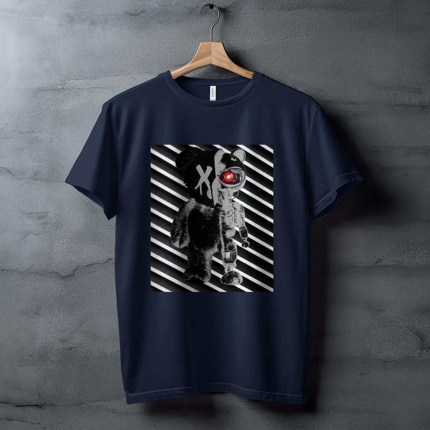 Cyborg Bear T-Shirt, Unique Graphic Tee, Eye-Catching Design Top, Cool Streetwear Shirt, Trendy Urban Fashion, Mens Womens Apparel