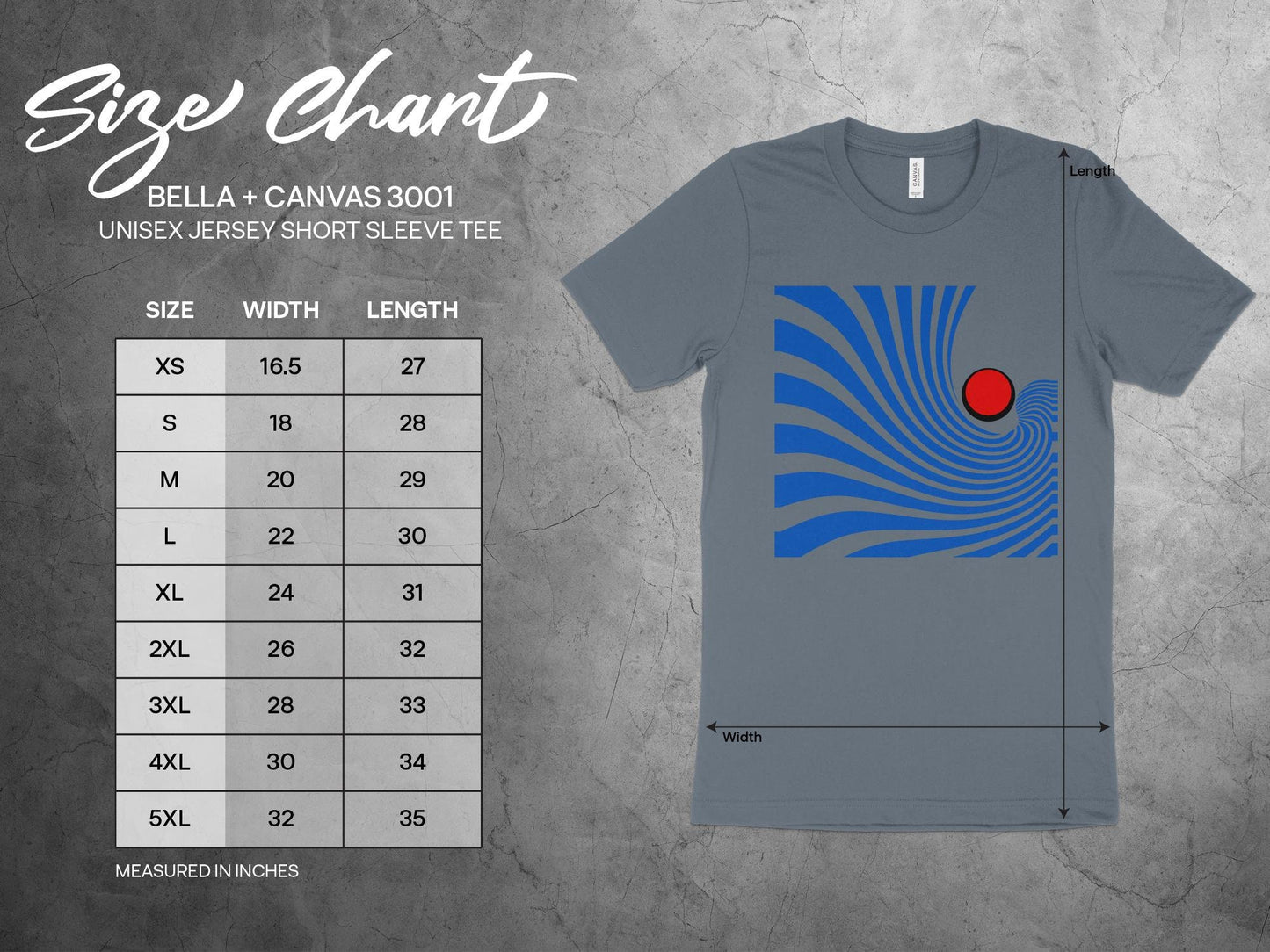 Retro Wave T-Shirt, Abstract Blue Lines with Red Circle Design Tee, Unique Geometric Graphic Top, Modern Art Inspired Shirt