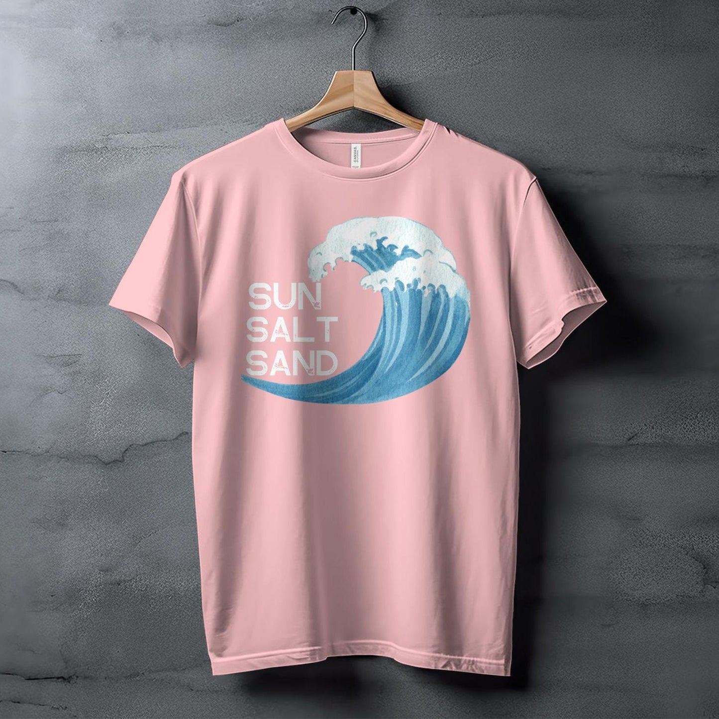 Ocean Wave Art T-Shirt, Watercolor Wave Print Tee, Beach Vibes T-Shirt, Surfing Inspired Tshirt, Coastal Style Graphic Tee