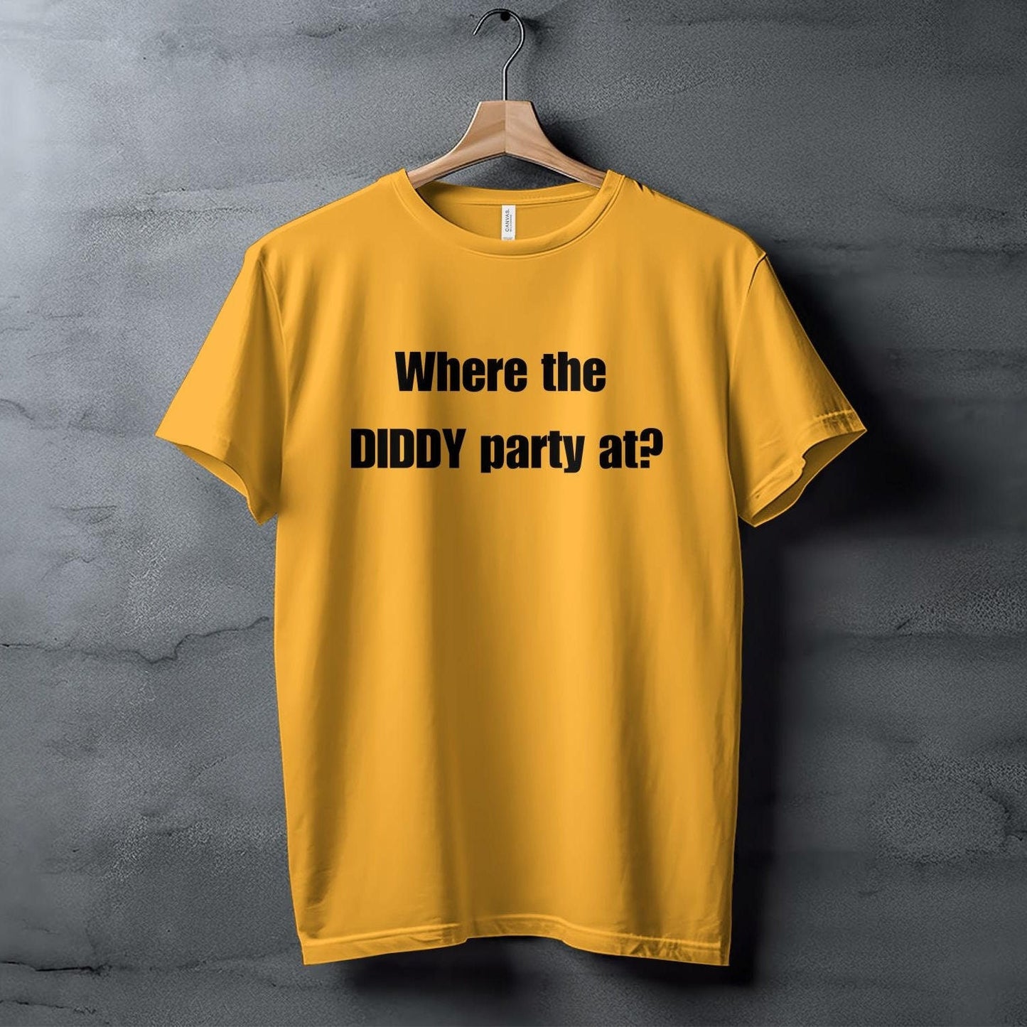 Funny Graphic Tee, Where the DIDDY Party at Shirt, Humorous Quote T-Shirt, Fun Party Vibes Shirt, Casual Statement Tee