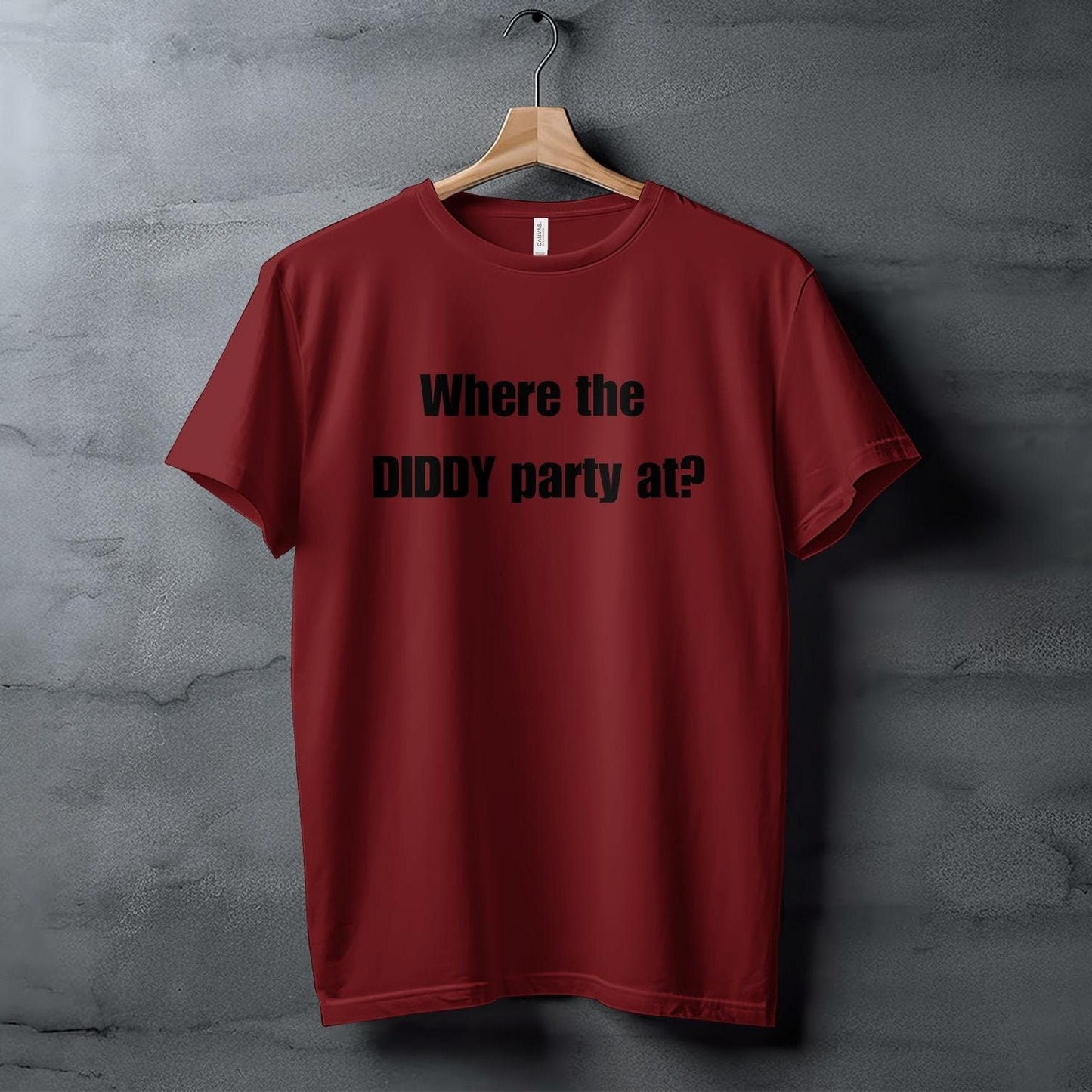Funny Graphic Tee, Where the DIDDY Party at Shirt, Humorous Quote T-Shirt, Fun Party Vibes Shirt, Casual Statement Tee