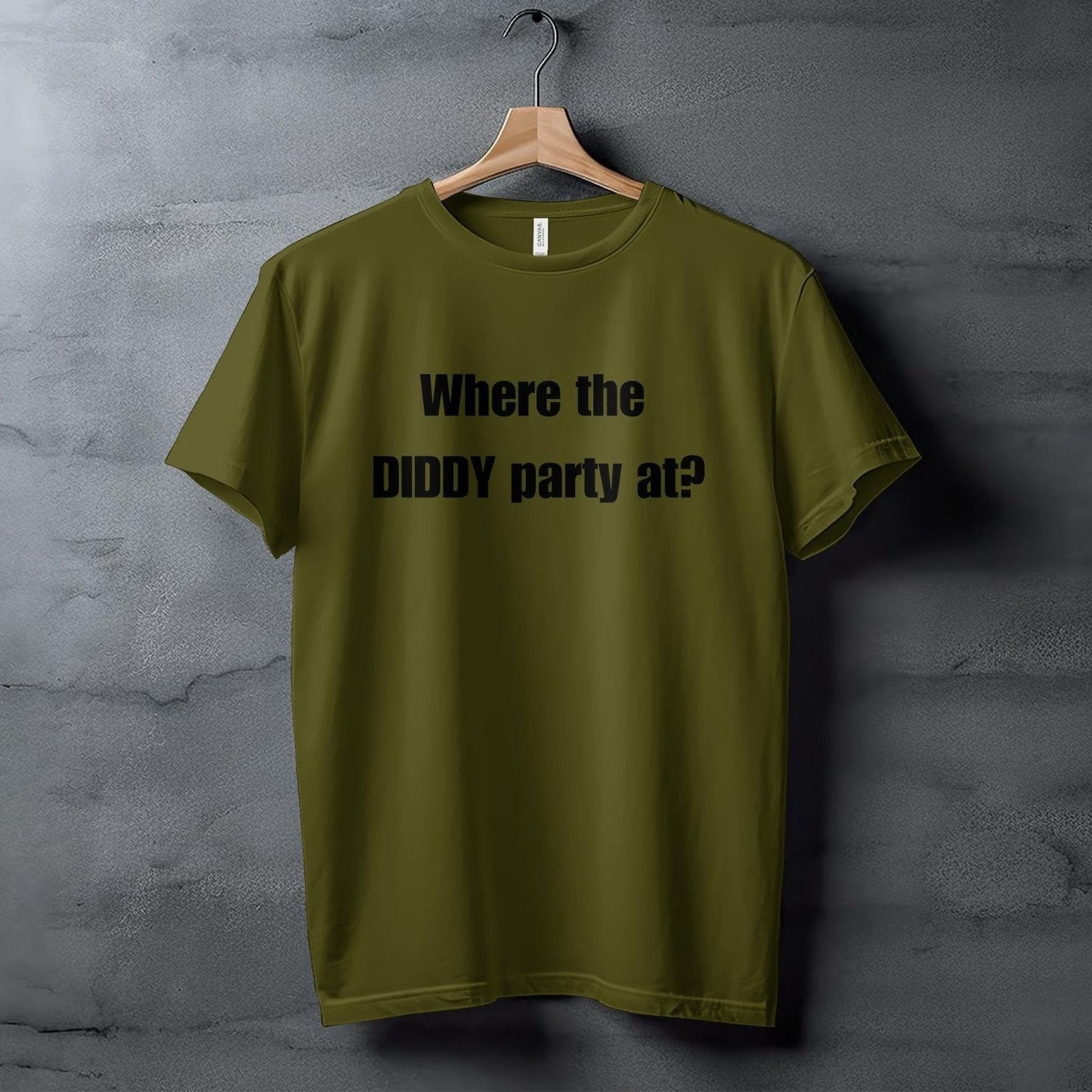 Funny Graphic Tee, Where the DIDDY Party at Shirt, Humorous Quote T-Shirt, Fun Party Vibes Shirt, Casual Statement Tee