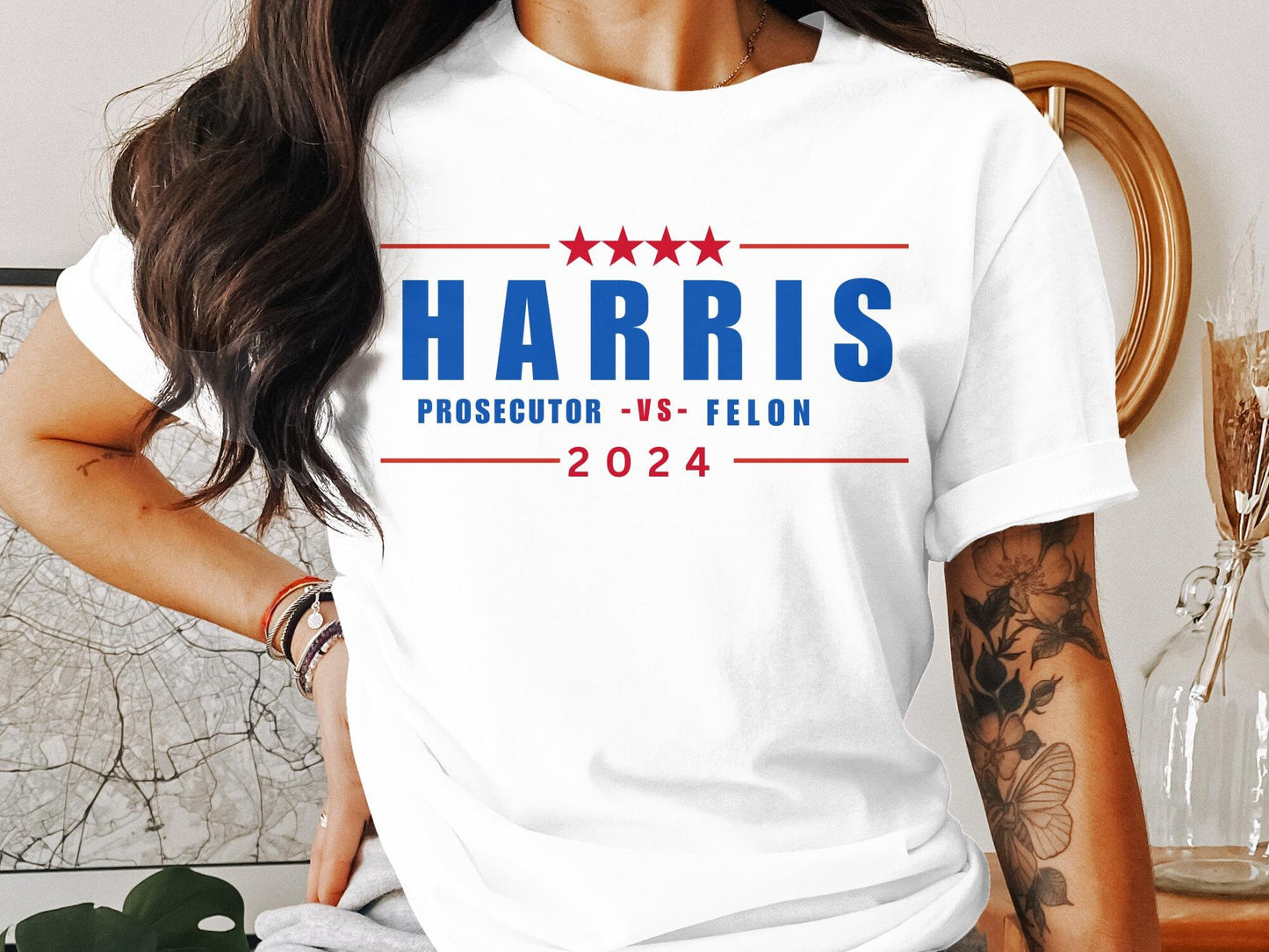 Harris 2024 Prosecutor vs Felon Just Another Tuesday T-Shirt, Political Campaign Tee, Humorous Election Shirt