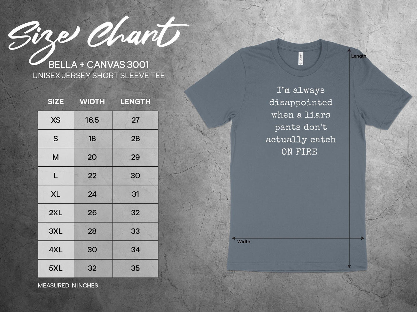 Funny T-Shirt. I'm Always Disappointed When A Liars Pants Don't Actually Catch ON FIRE Gift Idea