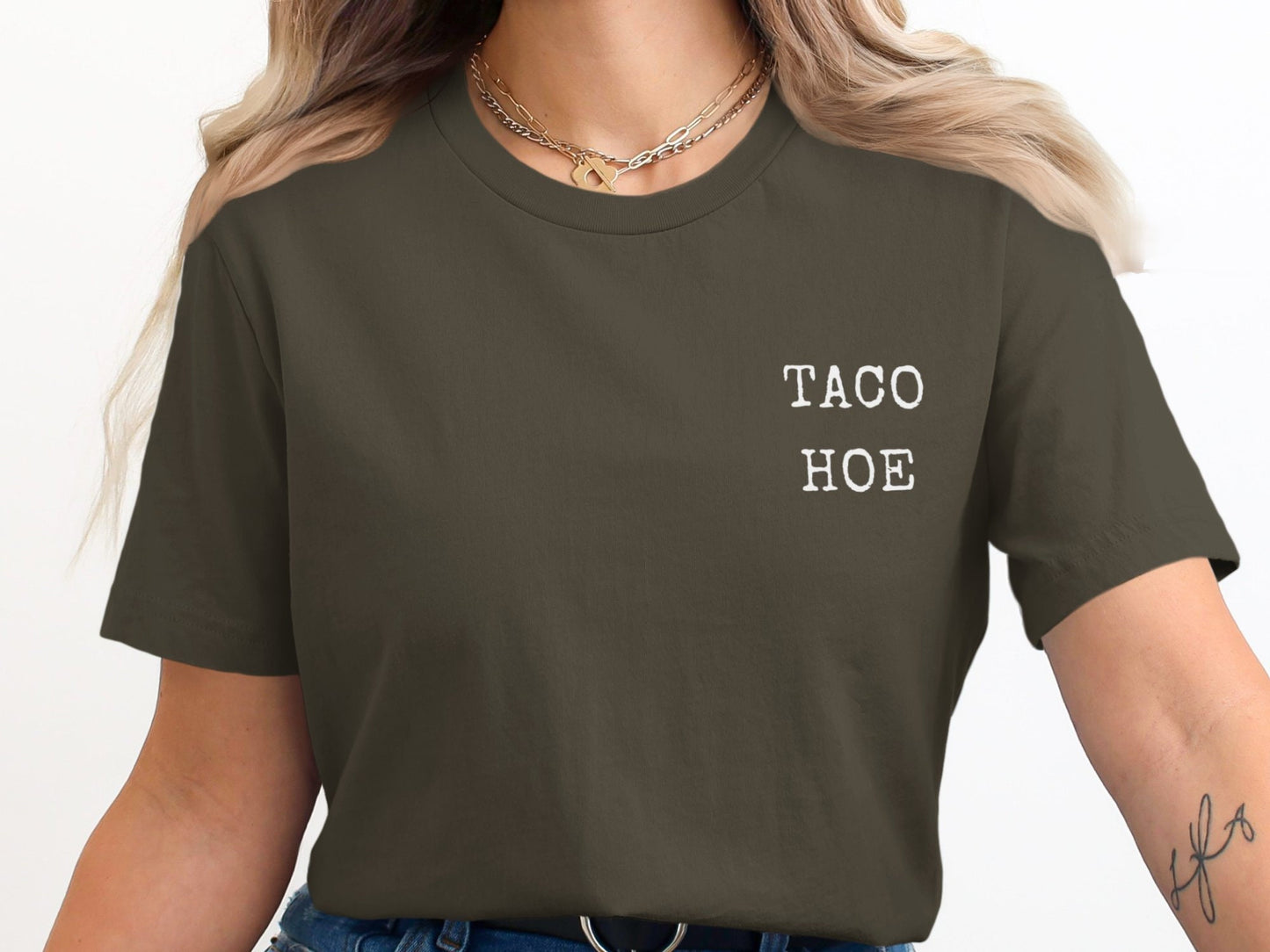 Funny Taco Hoes Graphic T-Shirt, Perfect Gift for Taco Lovers and Foodies, Unique Apparel