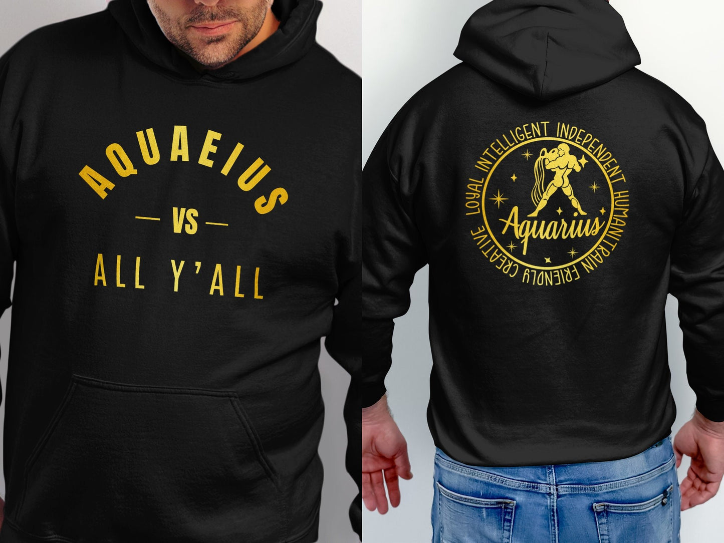 Aqueaius vs All Y'All T-Shirt or Hoodie, Funny Graphic Tee, Southern Humor Shirt, Casual Wear, Statement Apparel, Unique Gift Idea