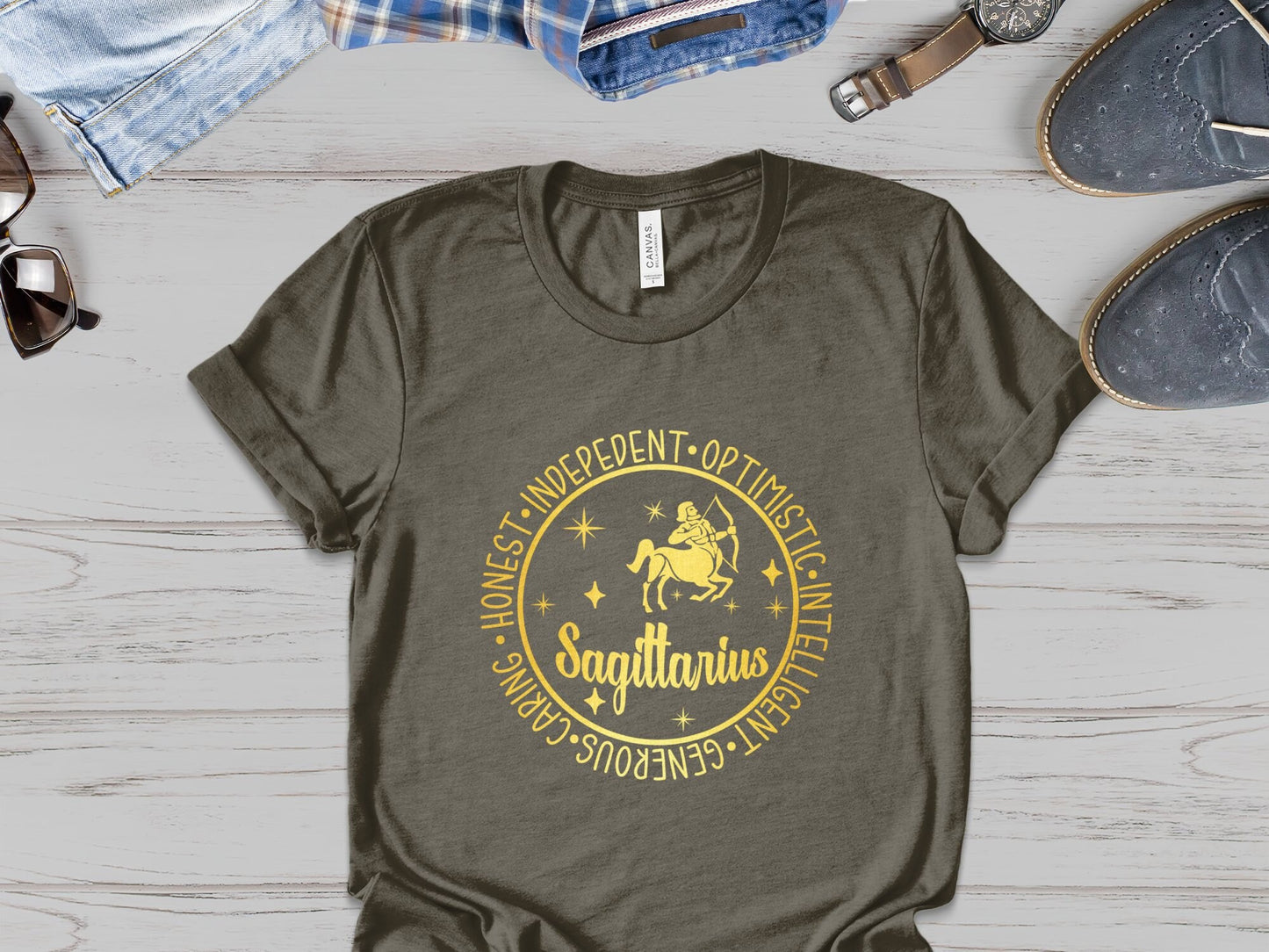 Sagittarius Zodiac Sign T-Shirt, Astrology Tee, Horoscope, Zodiac Apparel, Unique Birthday Gift, Gift for him, Gift for her