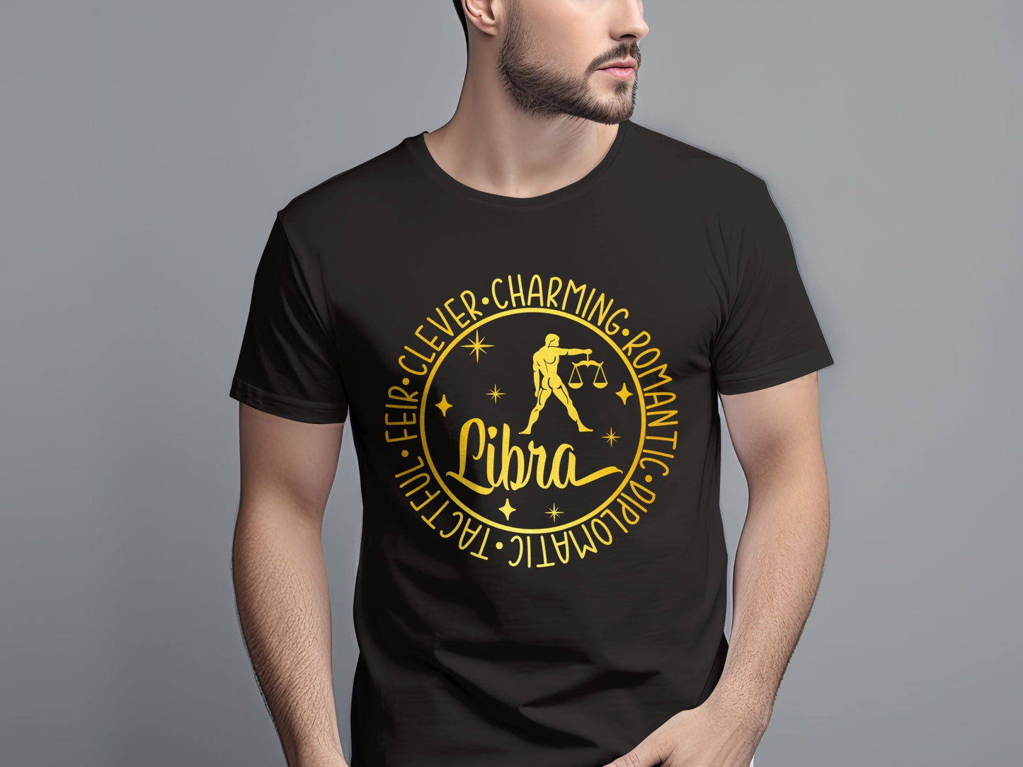LIBRA Zodiac Sign T-Shirt, Astrological Horoscope, Romantic Gift, Unique Birthday Gift, Gift for him, Gift for her, LIBRA Season