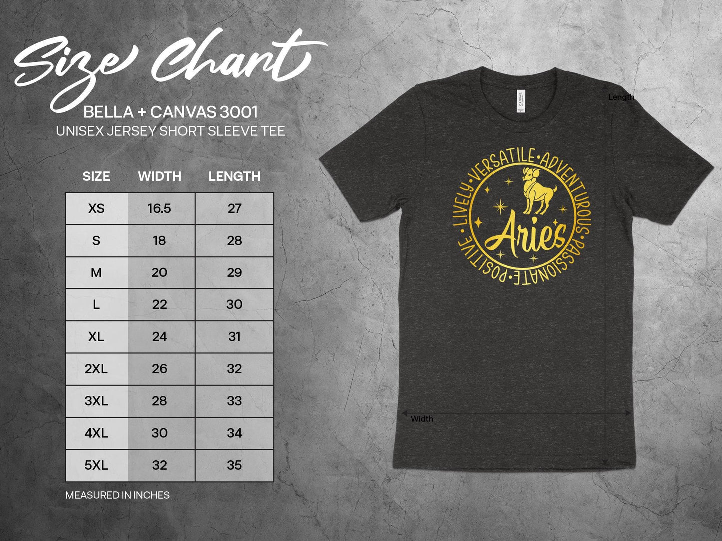 Aries Zodiac Sign T-Shirt, Astrological Graphic Tee Gift Unique Birthday Gift, Gift for him, Gift for her
