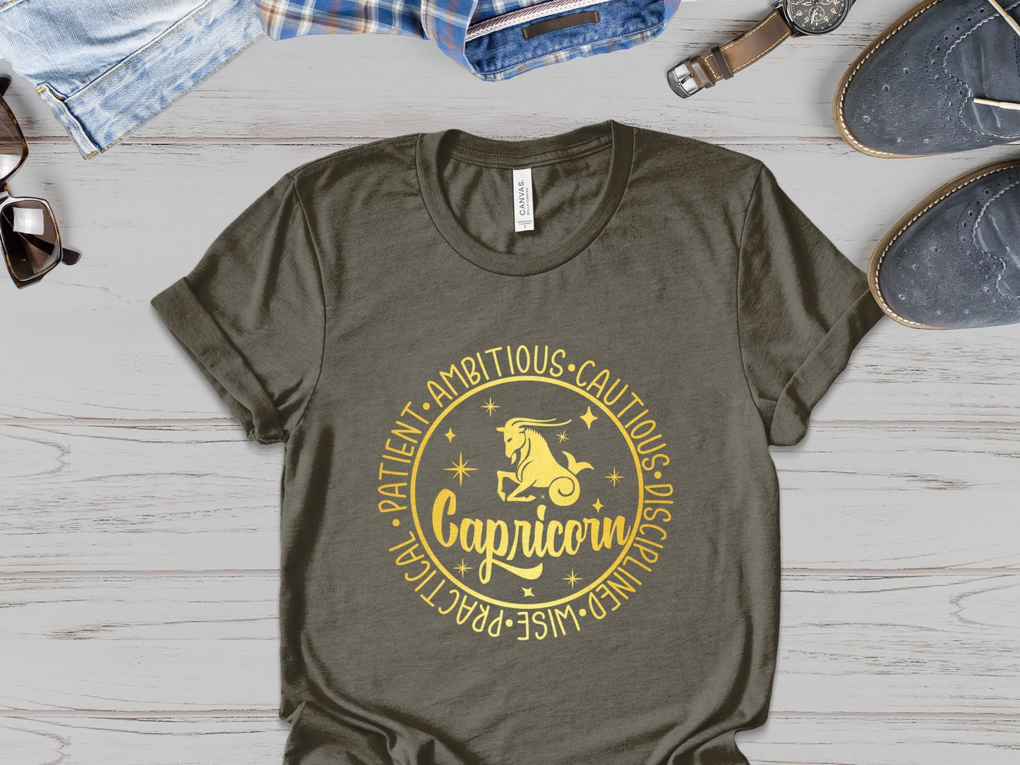 Capricorn Zodiac Sign Shirt, Astrology Gift Tee, Horoscope Apparel, Astrological Symbol Top, Birthday Gift, Gift for him, Gift for her