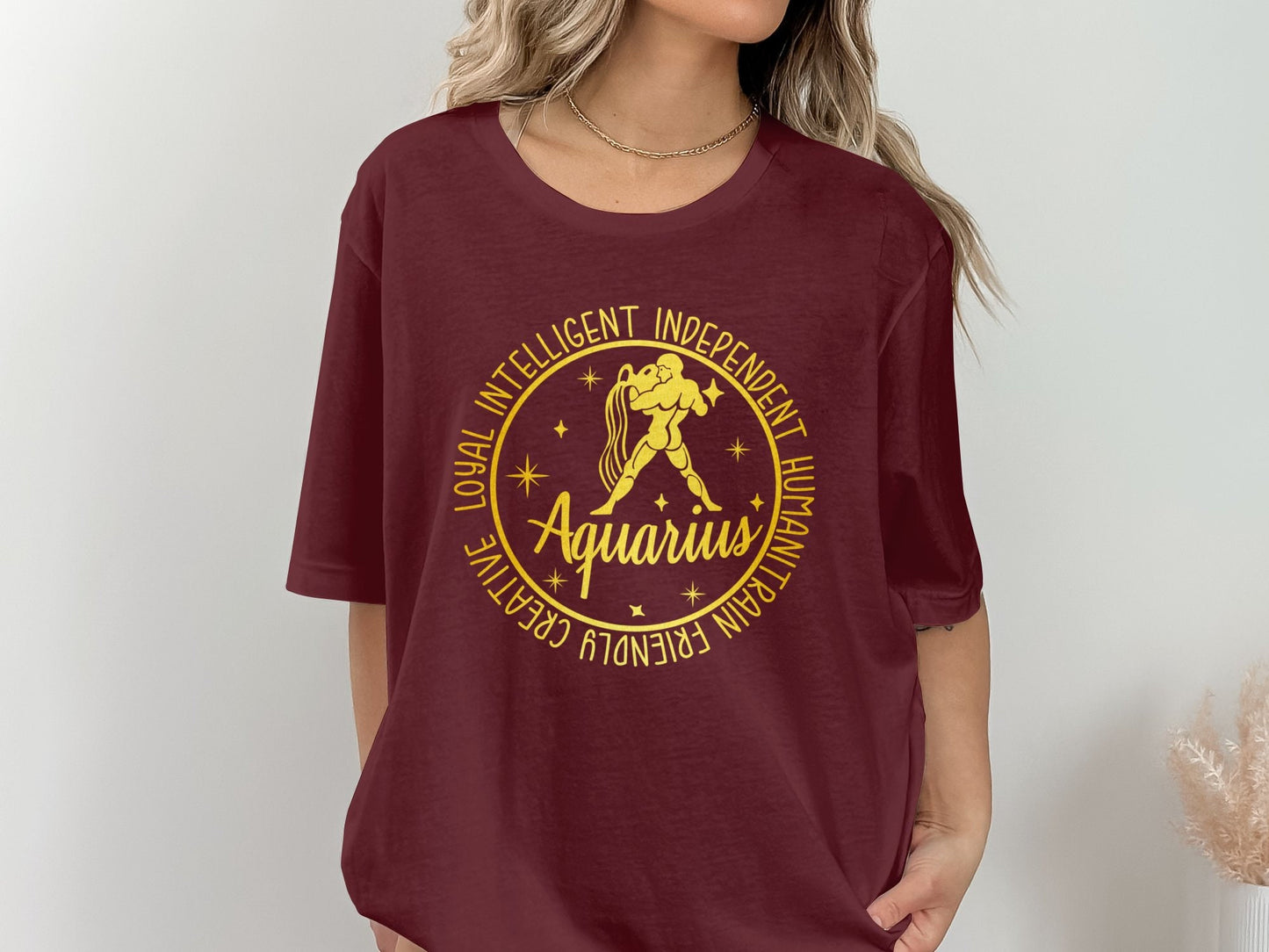 Aquarius Zodiac Sign T-Shirt, Astrology Aquarius Tee, Zodiac Horoscope Shirt, Unique Gift, Birthday T-Shirt, Gift for him, Gift for her