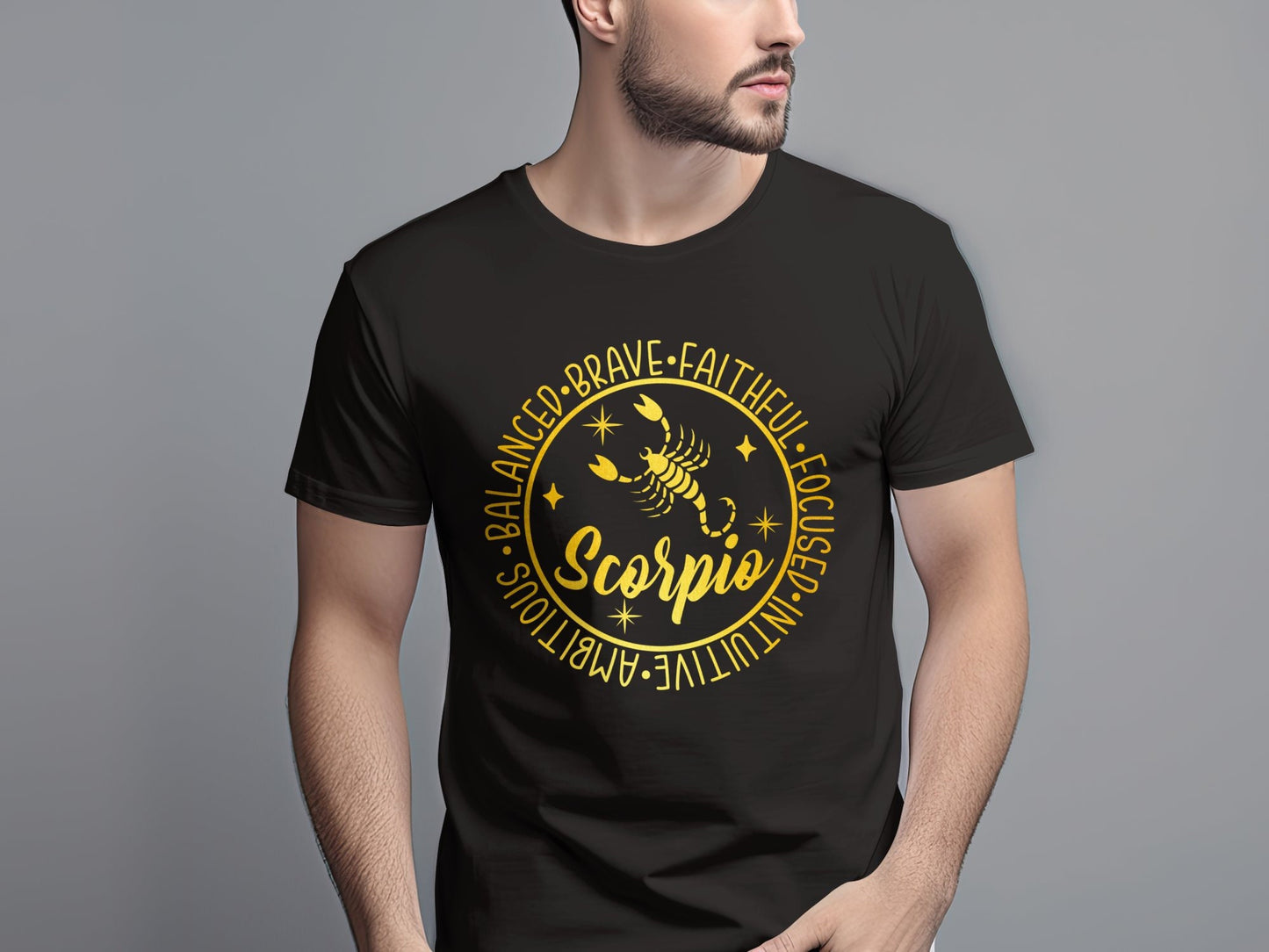 Scorpio Horoscope Zodiac Sign T-Shirt, Astro Fashion Tee, Astrology Gift for Scorpio, Zodiac Themed Apparel, Scorpio Shirt. Birthday Gift