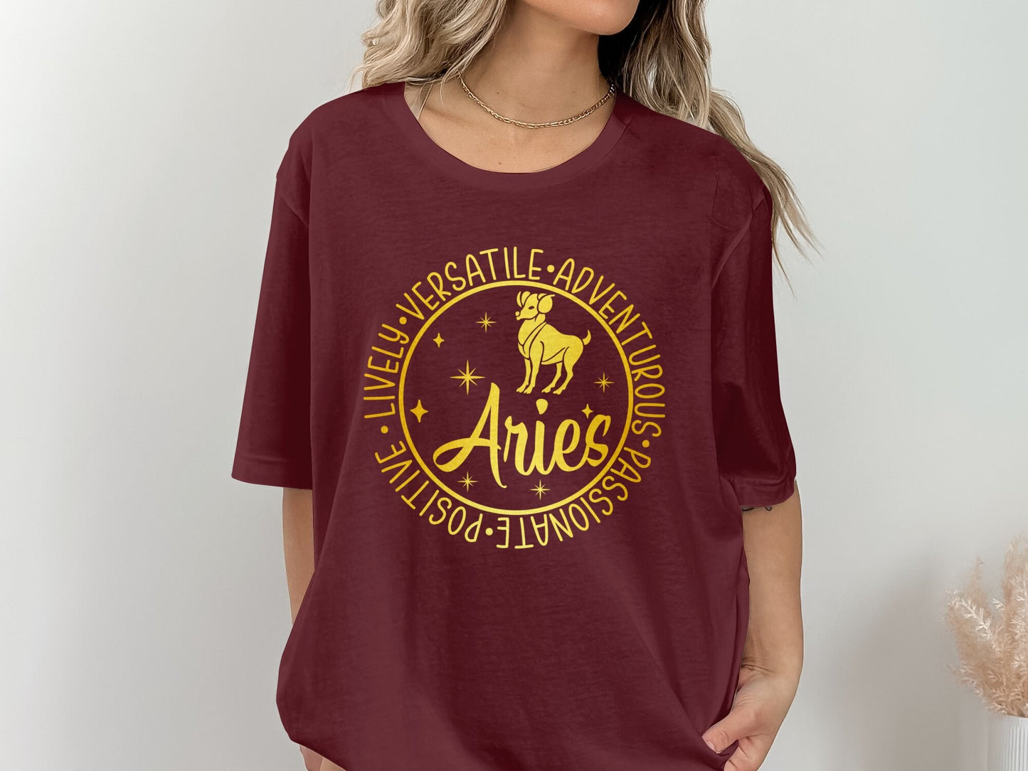 Aries Zodiac Sign T-Shirt, Astrological Graphic Tee Gift Unique Birthday Gift, Gift for him, Gift for her