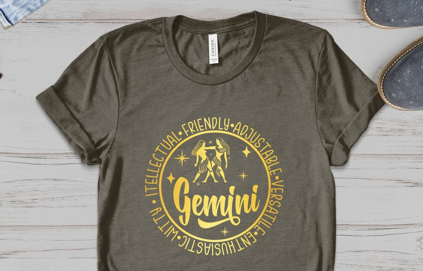 Gemini Zodiac Sign Tee, Intellectual Witty Gemini T-Shirt, Star Sign Astrological Tee, Birthday Gift, Gift for him, Gift for her.