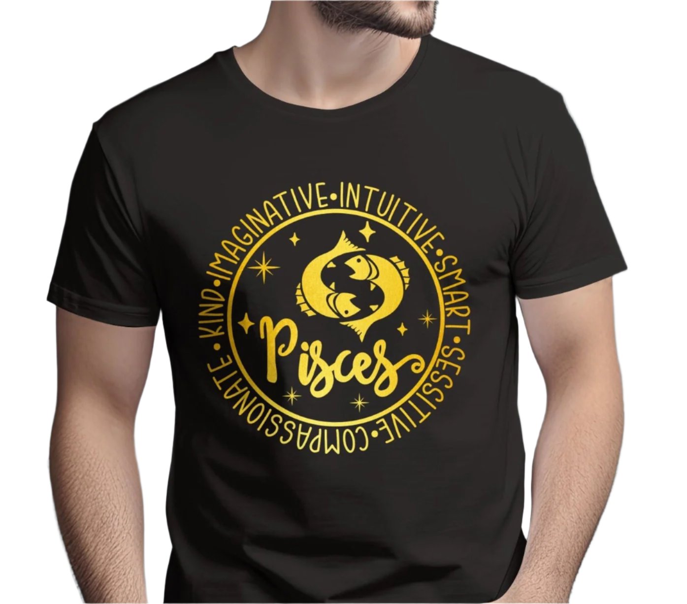 Pisces Zodiac Sign T-Shirt, Astrology Gift Tee, Horoscope Shirt, Constellation Art, Birthday Gift, Gift for him, Gift for her.