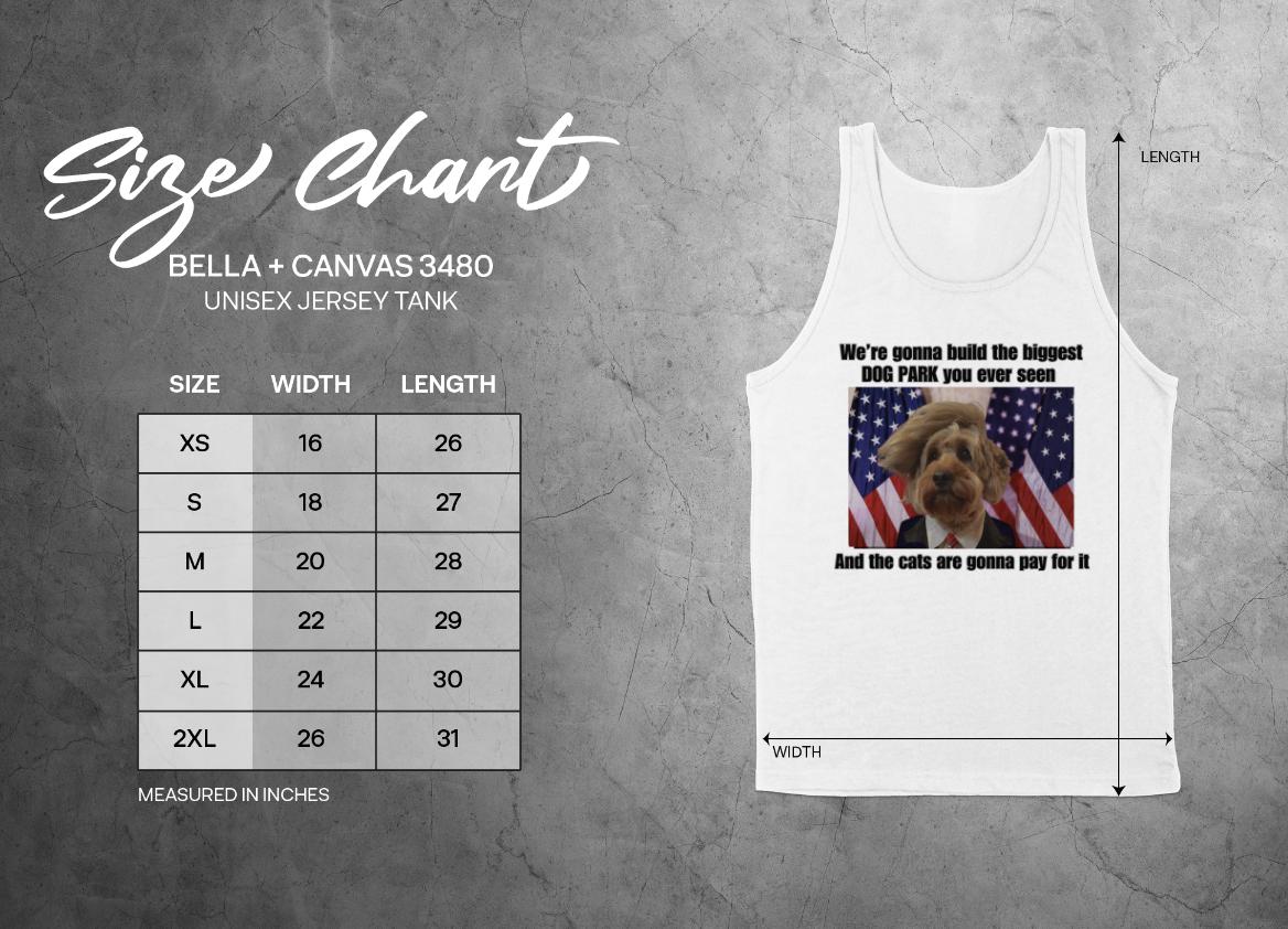 Funny Dog Park TShirt or Tanktop, Hilarious Pet Lover Gift, Unique Dog Owner Apparel, Build Dog Park Humor, Cute Dog with Suit Design