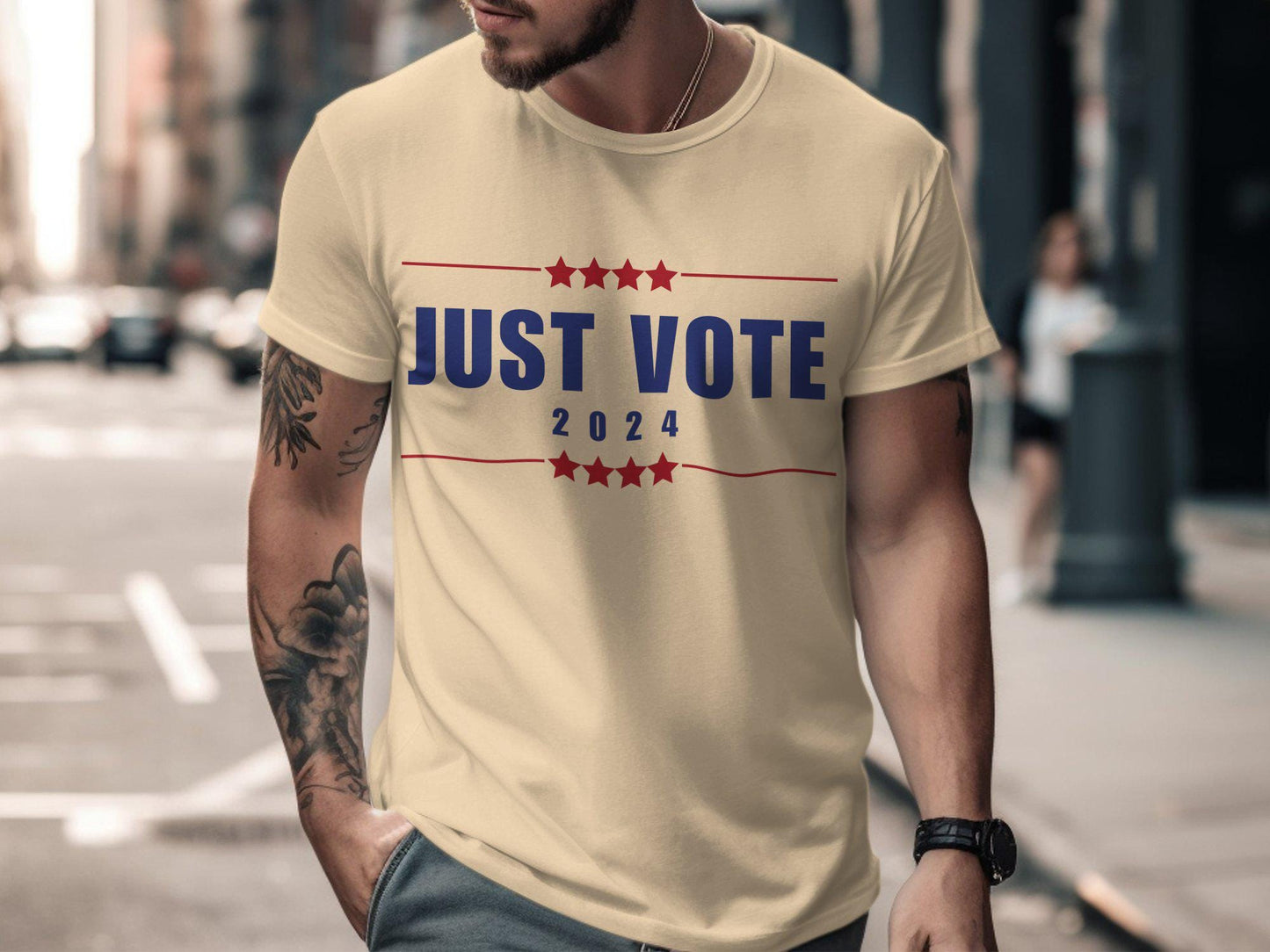 Just Vote 2024 T-Shirt, Election Campaign Shirt, Vote Awareness Tee, Patriotic Voting Shirt, Political Statement Tee
