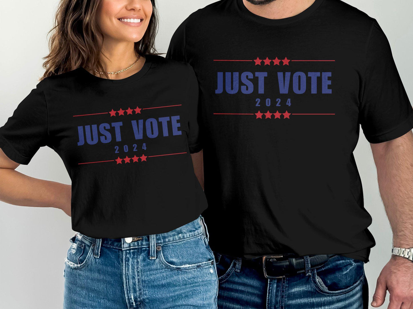 Just Vote 2024 T-Shirt, Election Campaign Shirt, Vote Awareness Tee, Patriotic Voting Shirt, Political Statement Tee