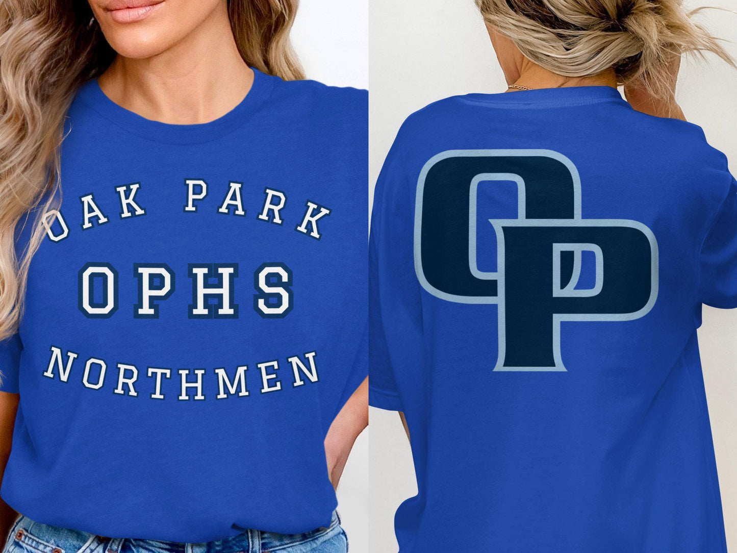 Oak Park Northmen OPHS T-Shirt, Vintage School Spirit Tee, Retro Athletic Shirt, Classic High School Apparel, Old School Sportswear