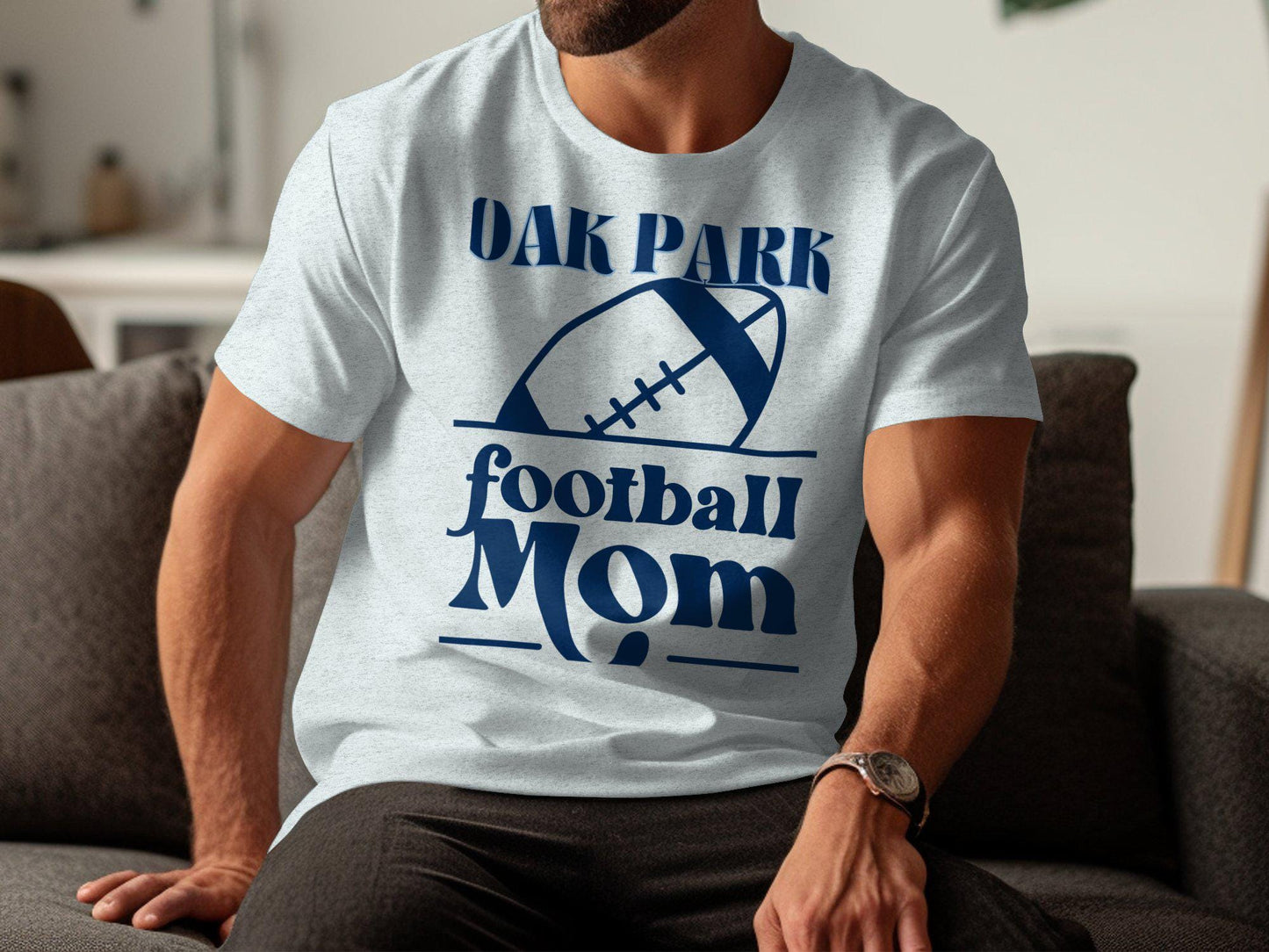 OAK PARK Football Mom T-Shirt, Supportive Mom T-Shirt, Sports Mom Apparel, Oak Park Pride Shirt, Football Fan Tee, Game Day Shirt