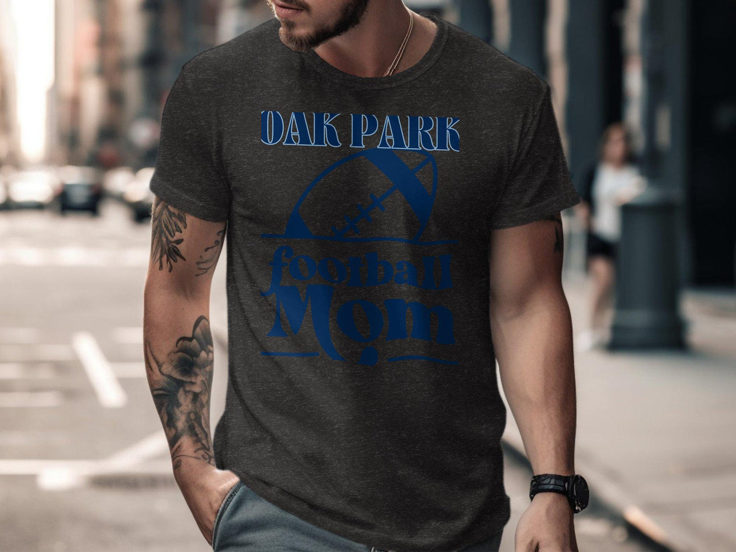 OAK PARK Football Mom T-Shirt, Supportive Mom T-Shirt, Sports Mom Apparel, Oak Park Pride Shirt, Football Fan Tee, Game Day Shirt