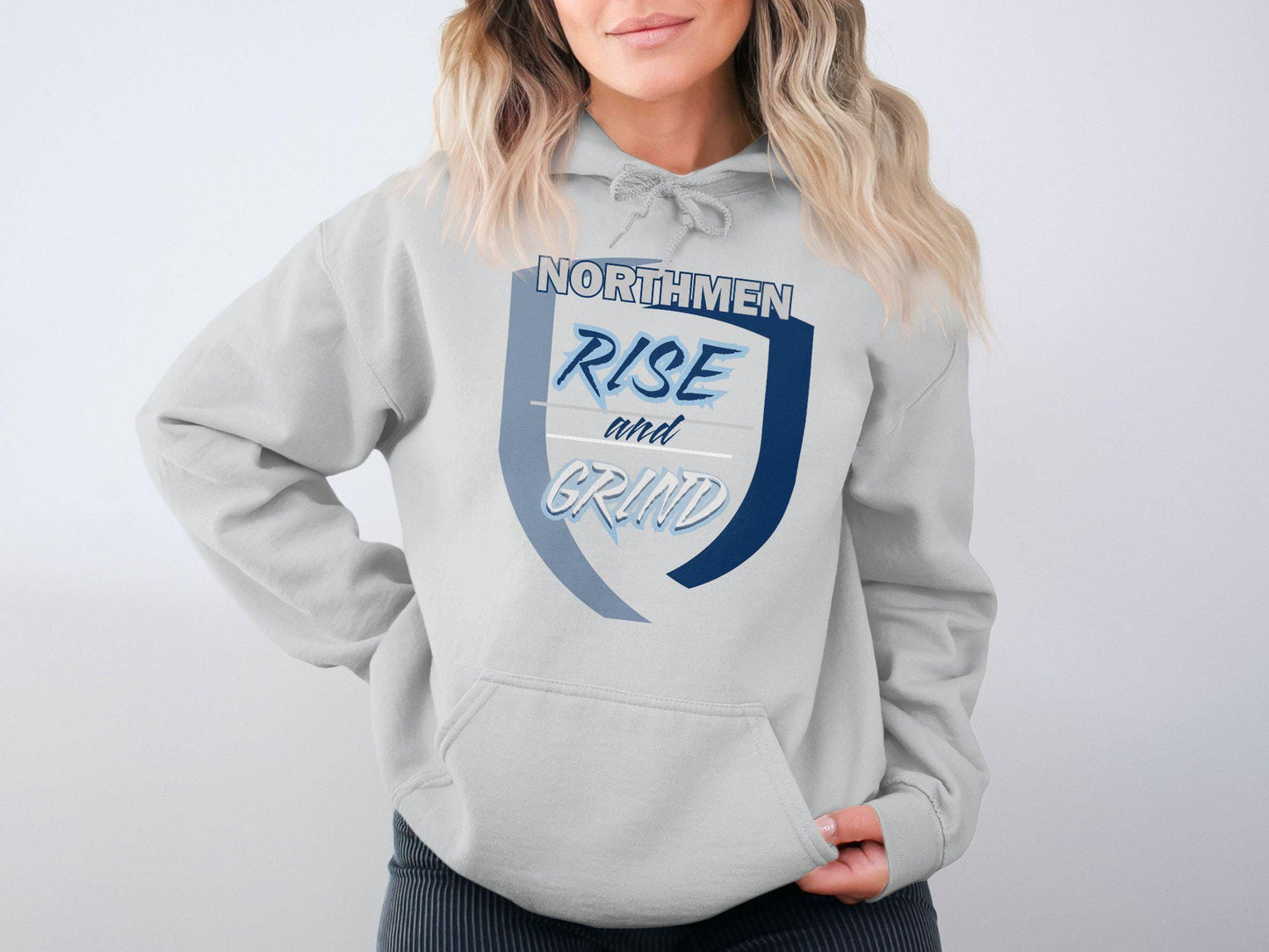 Northmen Rise and Grind T-Shirt, Motivational Quote Tee, Inspiring Graphic Shirt, Daily Grind Apparel, Empowering Workout Wear