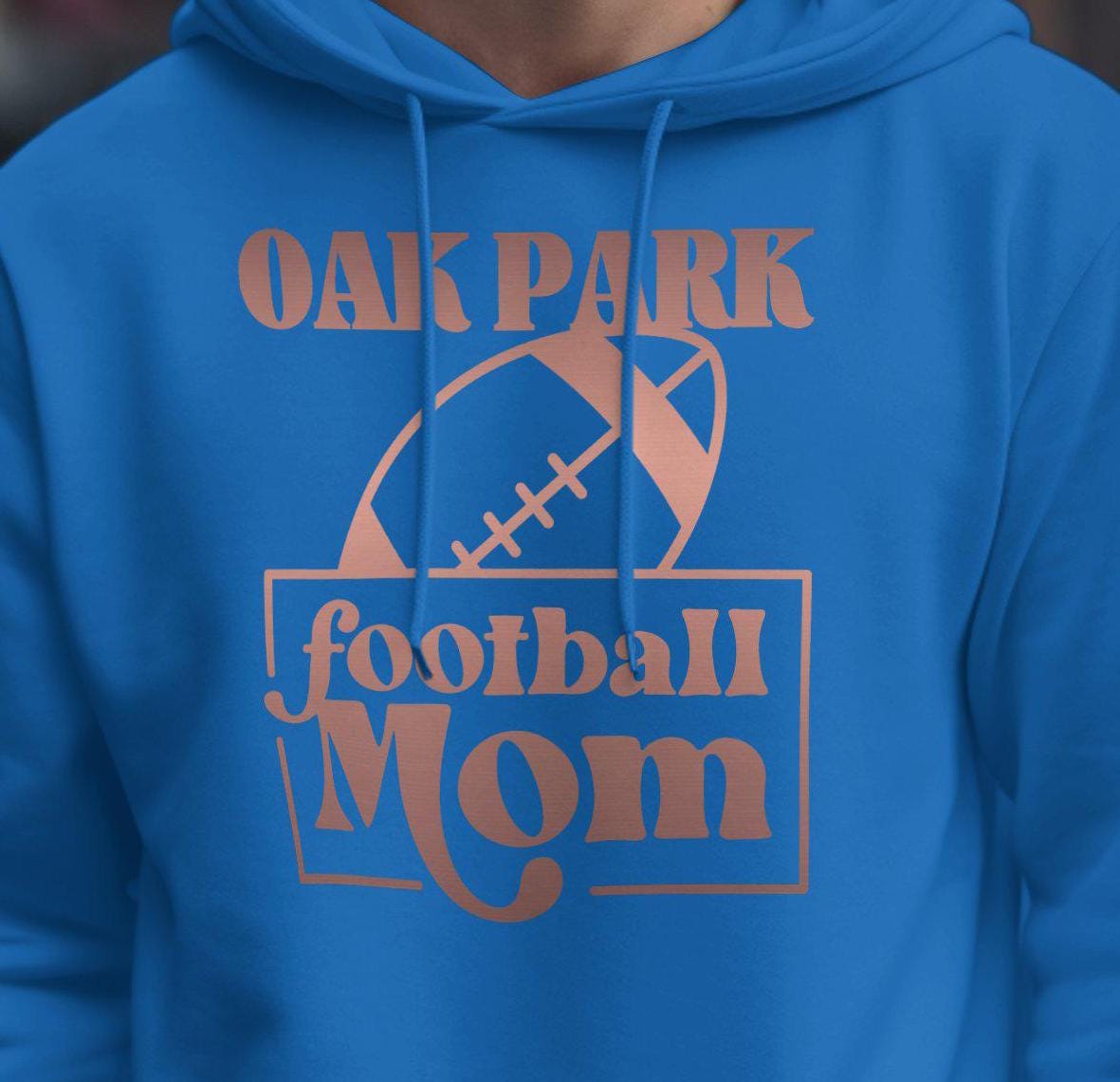 OAK PARK Football Mom T-Shirt, Stylish Football Mom Tee, Gift for Football Moms, Game Day Shirt, Custom Football Shirt