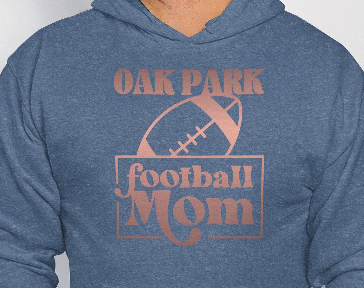 OAK PARK Football Mom T-Shirt, Stylish Football Mom Tee, Gift for Football Moms, Game Day Shirt, Custom Football Shirt