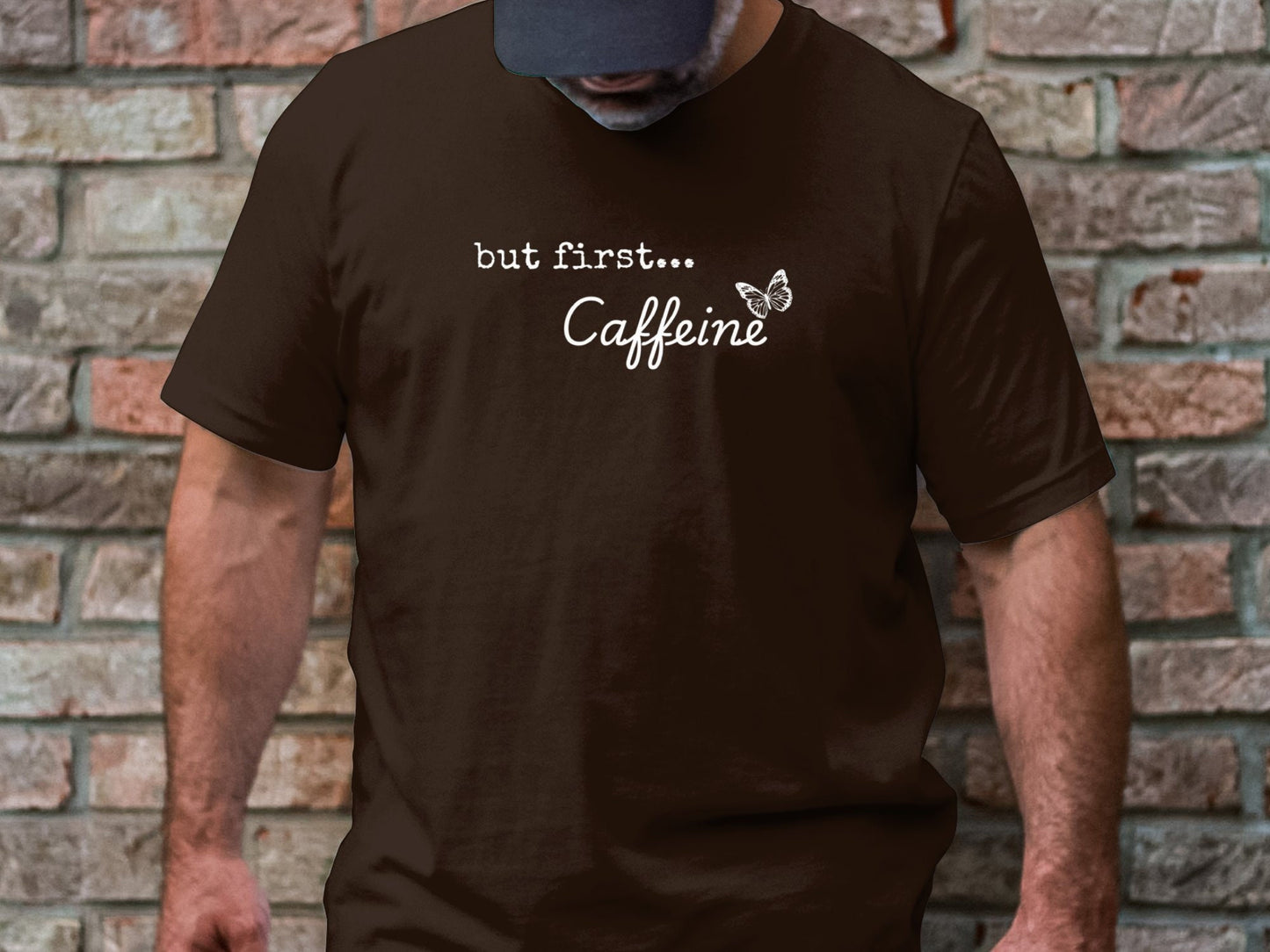 But First Caffeine T-Shirt. Perfect Gift for Coffee Lovers - Funny Quote Tee for Everyday Wear