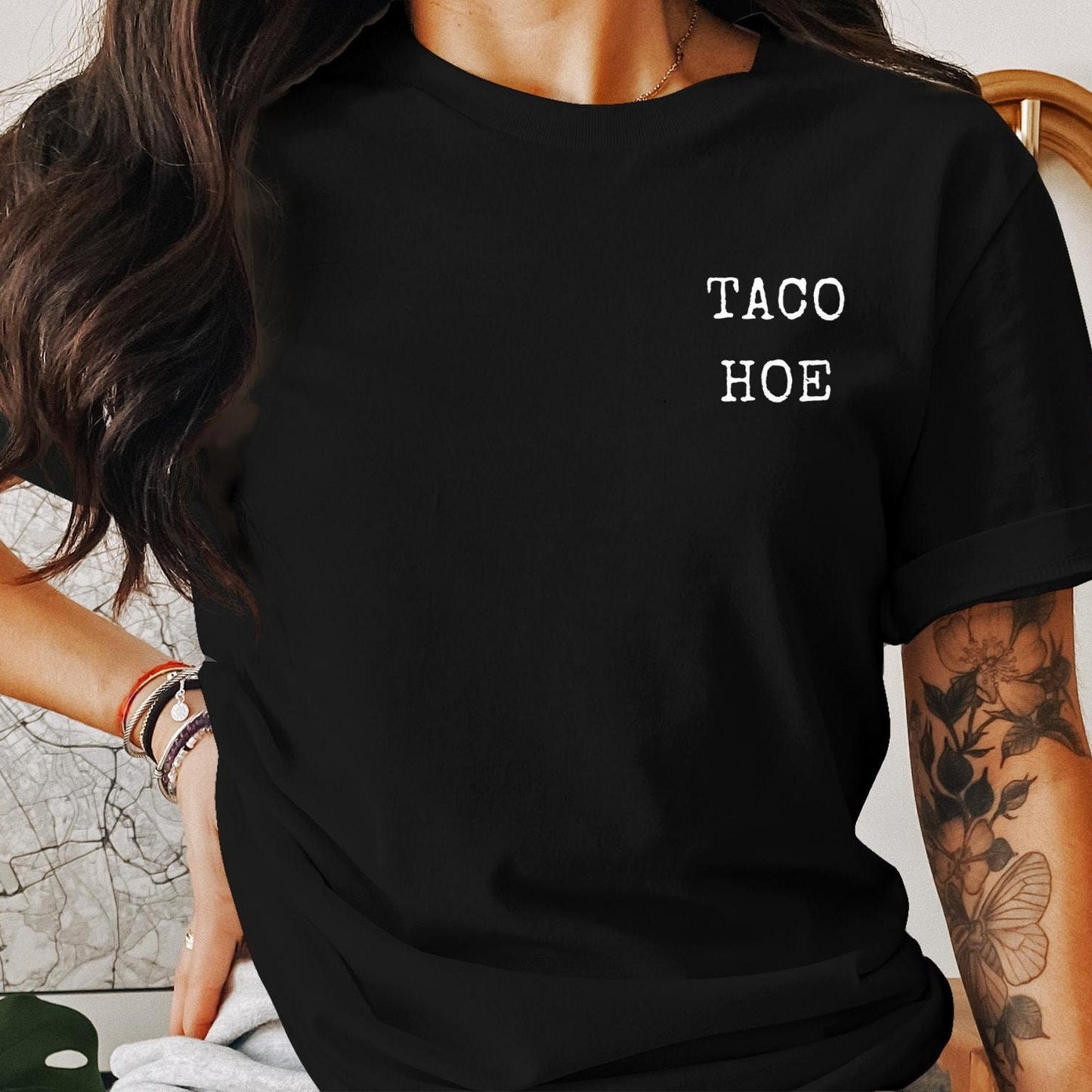 Funny Taco Hoes Graphic T-Shirt, Perfect Gift for Taco Lovers and Foodies, Unique Apparel