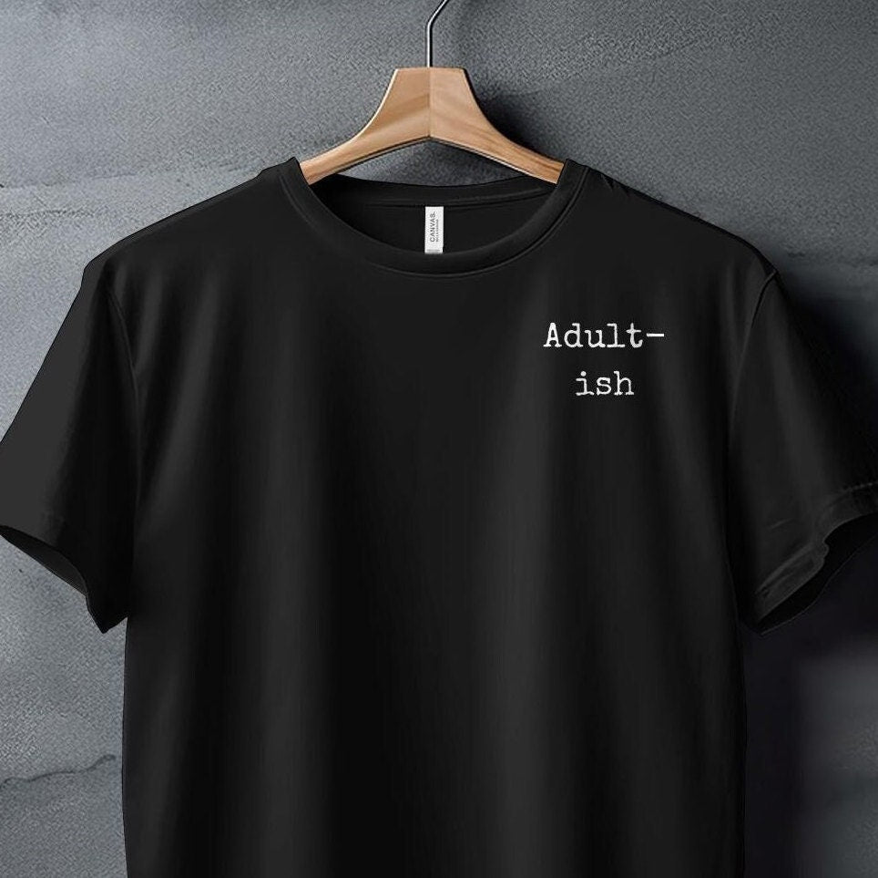 Stylish Black Adult T-Shirt, Perfect Gift for Men and Women, Comfortable Fit, Casual Wear