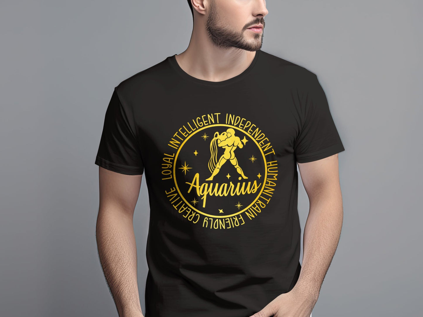Aquarius Zodiac Sign T-Shirt, Astrology Aquarius Tee, Zodiac Horoscope Shirt, Unique Gift, Birthday T-Shirt, Gift for him, Gift for her