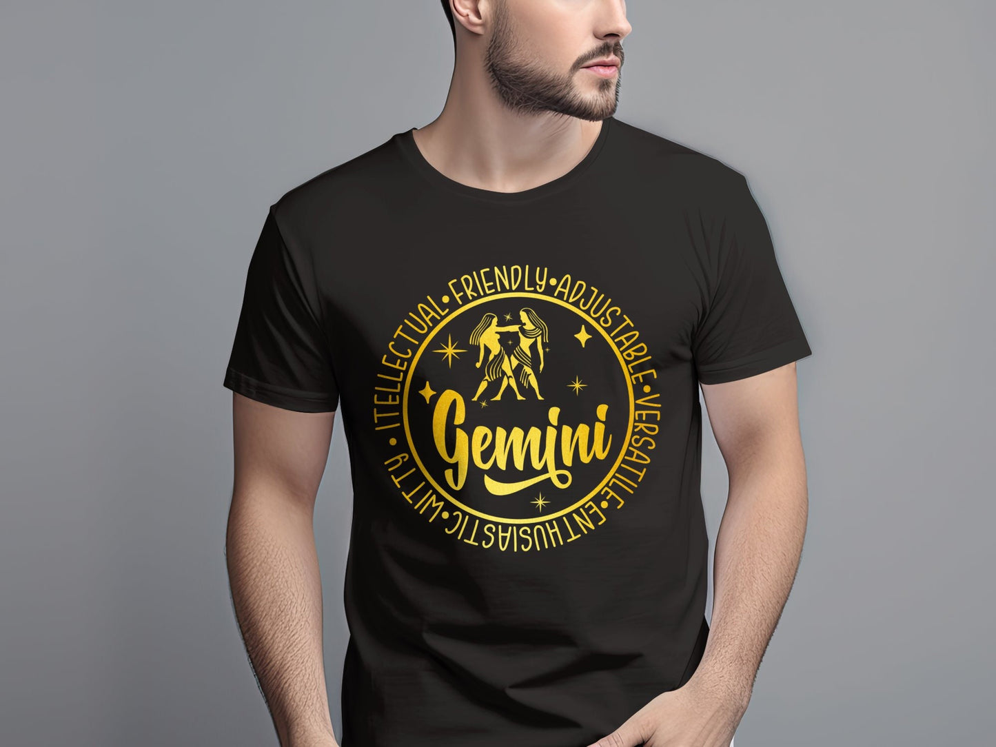 Gemini Zodiac Sign Tee, Intellectual Witty Gemini T-Shirt, Star Sign Astrological Tee, Birthday Gift, Gift for him, Gift for her.