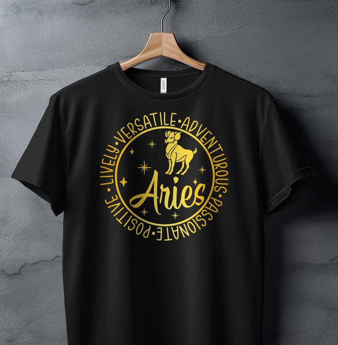 Aries Zodiac Sign T-Shirt, Astrological Graphic Tee Gift Unique Birthday Gift, Gift for him, Gift for her