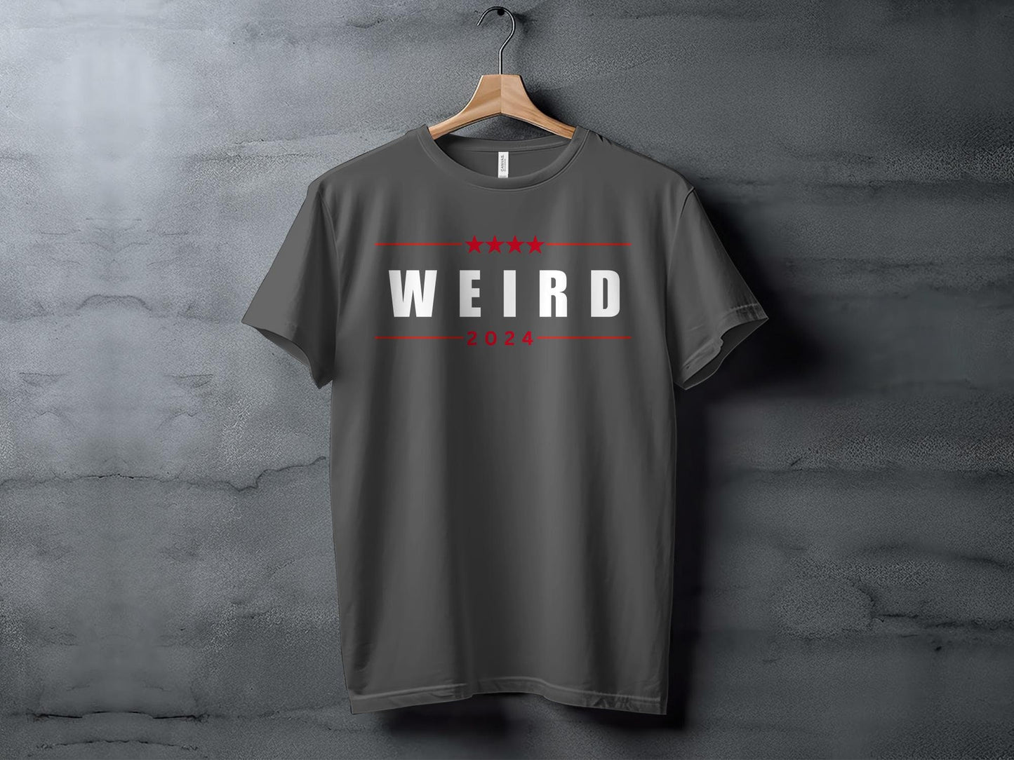 Funny WEIRD TRUMP 2024 Election T-Shirt, Republican, Funny, Political, Unique Election Year Shirt, Campaign Slogan Top, gift ideas, Trending
