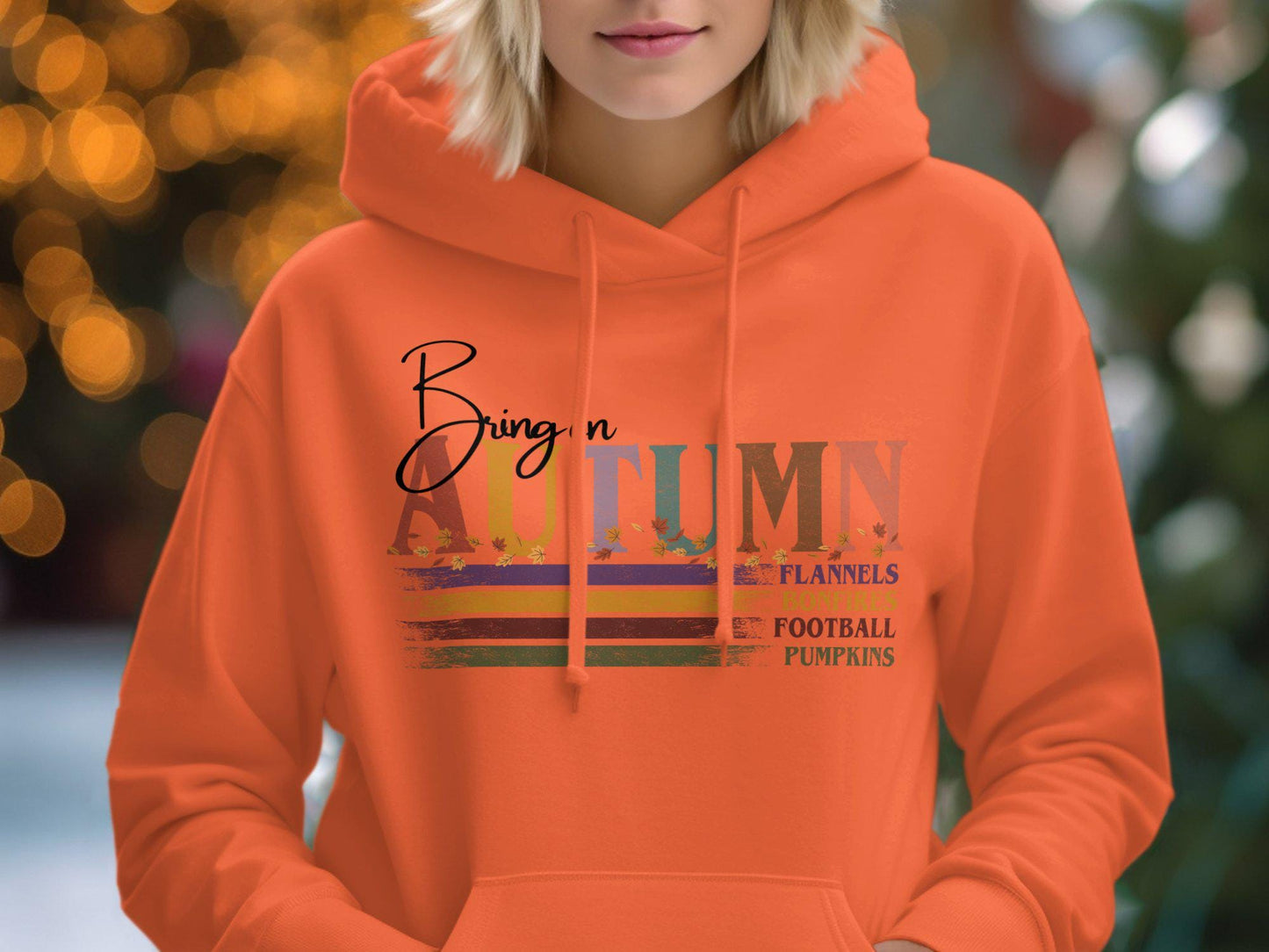 Autumn T-Shirt, Bring on Autumn Graphic Tee, Flannels Bonfires Football Pumpkins Shirt, Fall Season T-Shirt, Autumn Leaf Tee
