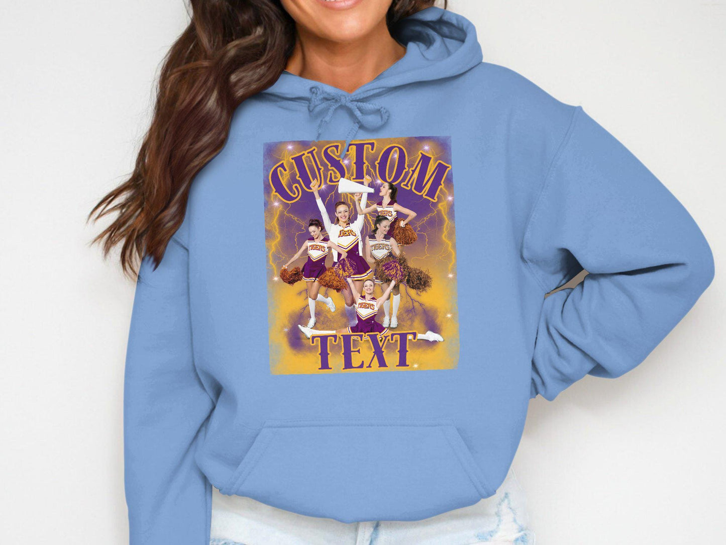 Cheerleader Graphic T-Shirt Customized Design Athletic Team Spirit Tee Cheer Squad Personalized Gift Fun Sportswear Top