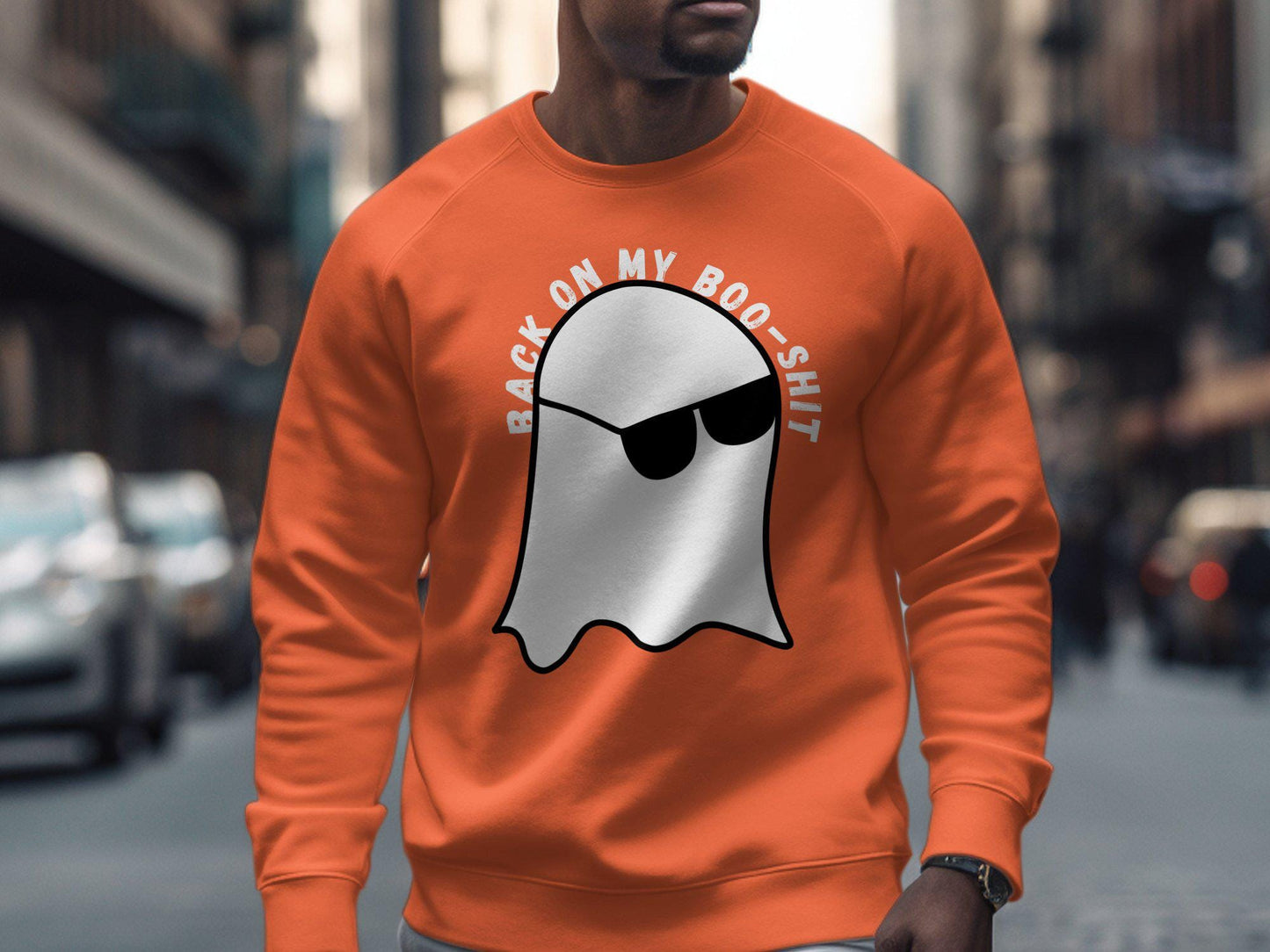 Funny Halloween Ghost T-Shirt, Back On My Boo-Shit, Halloween Party Tee, Spooky Season Shirt, Halloween Humor Shirt, Halloween Outfit