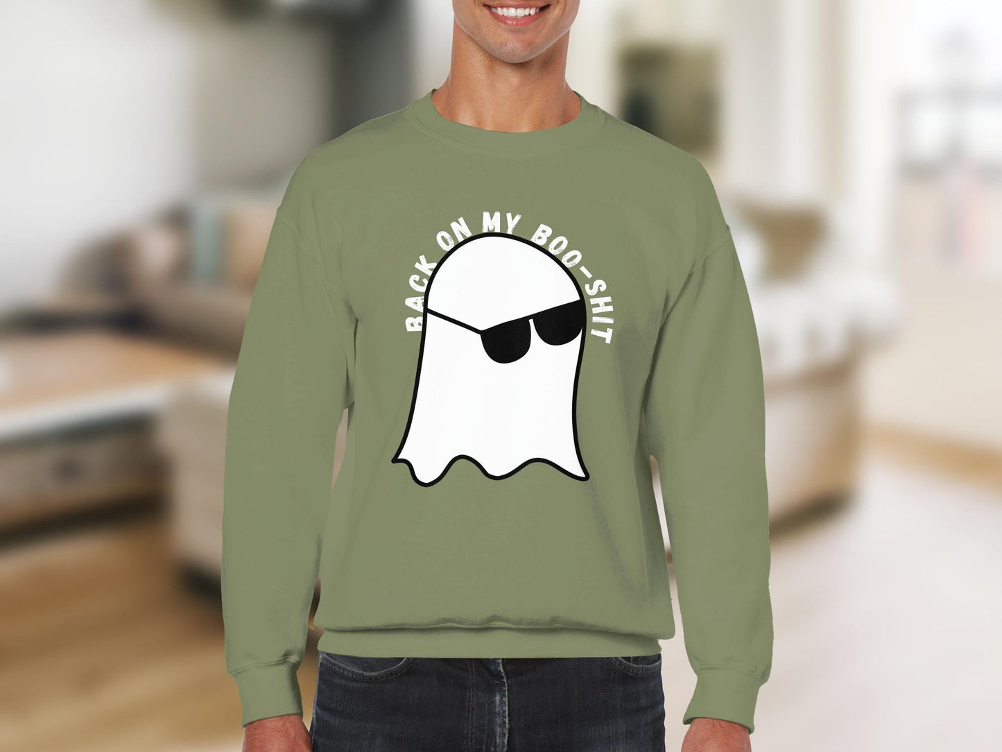 Funny Halloween Ghost T-Shirt, Back On My Boo-Shit, Halloween Party Tee, Spooky Season Shirt, Halloween Humor Shirt, Halloween Outfit