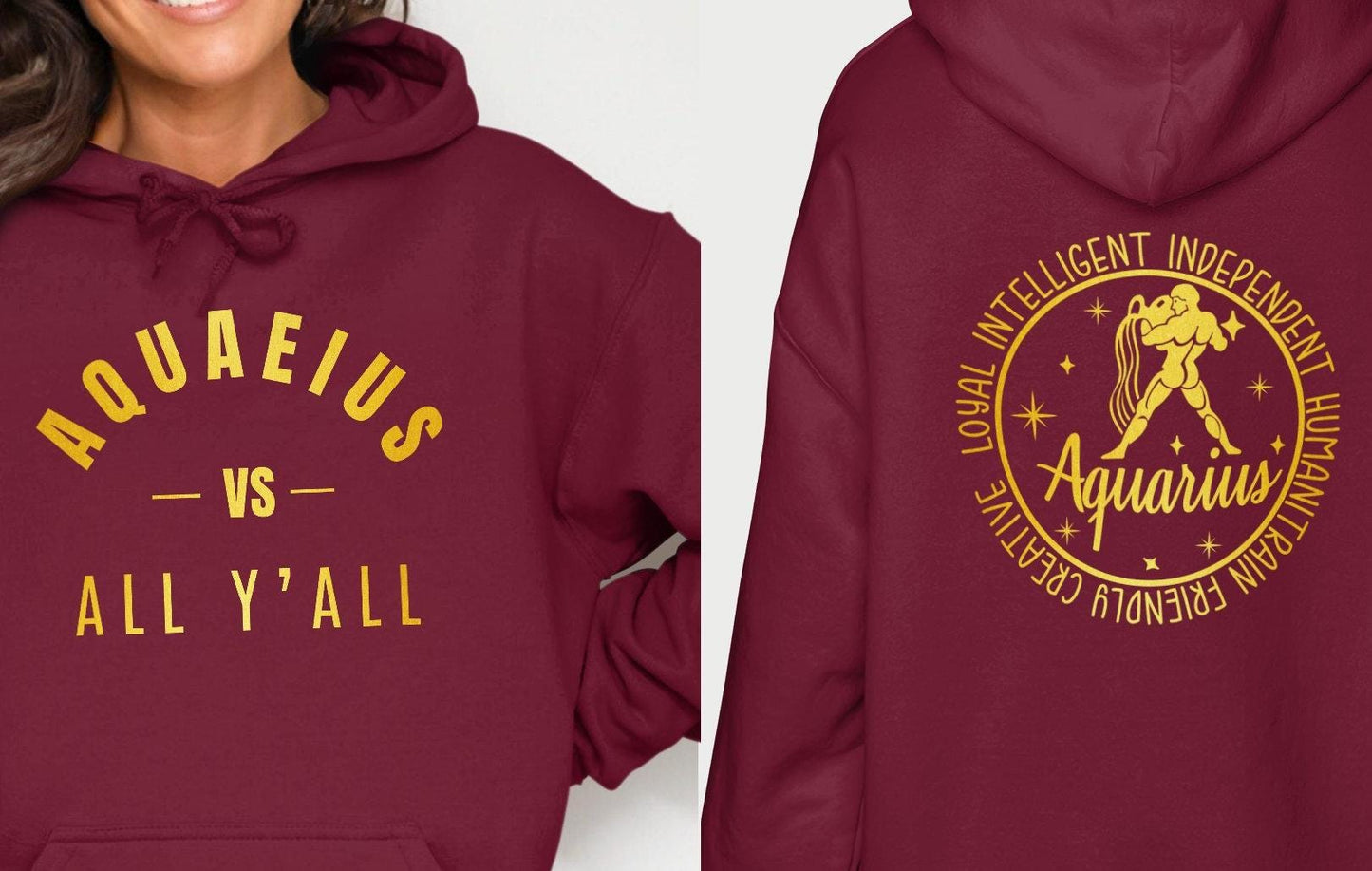 Aqueaius vs All Y'All T-Shirt or Hoodie, Funny Graphic Tee, Southern Humor Shirt, Casual Wear, Statement Apparel, Unique Gift Idea