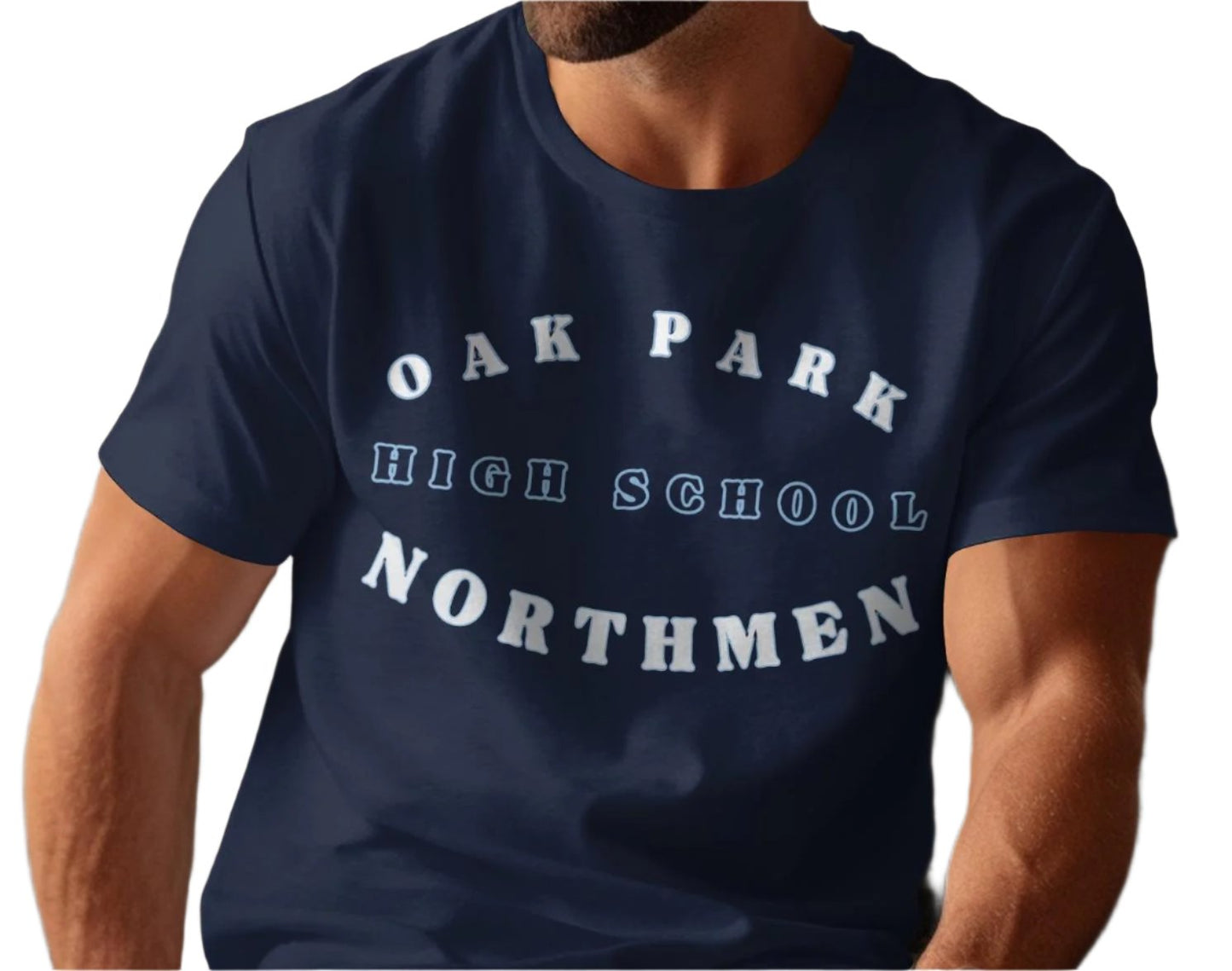 Oak Park High School Northmen T-Shirt, Stylish School Spirit Wear, Custom High School Apparel, Oak Park Northmen Pride