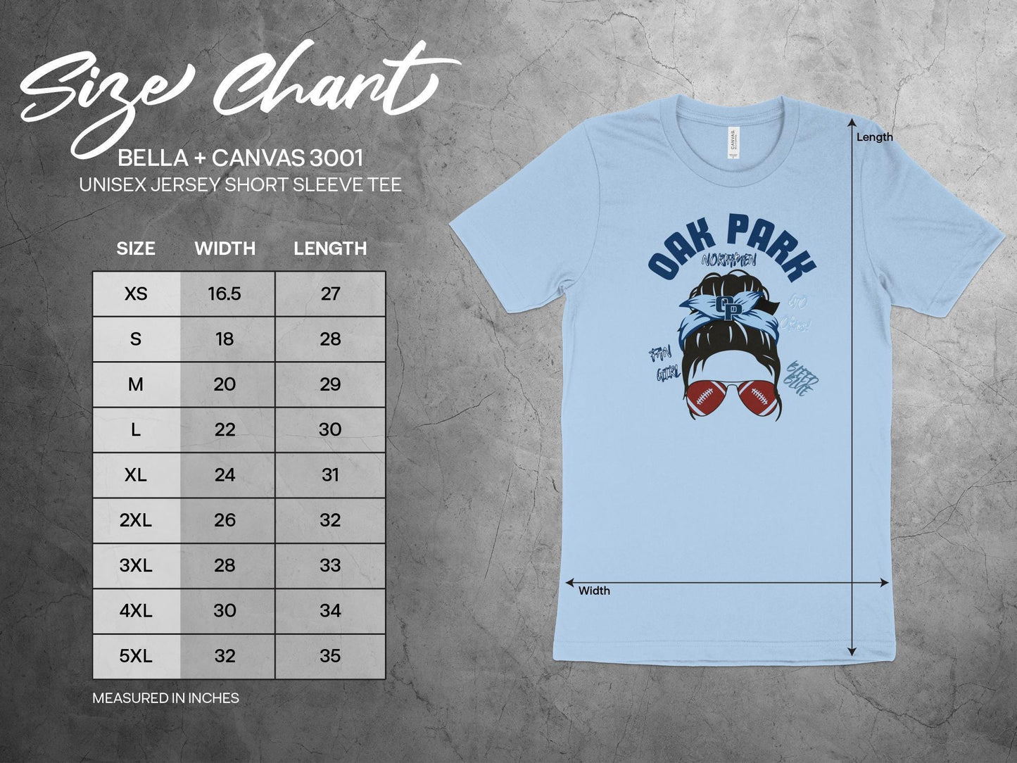 Oak Park Football Fan Tee, GO Okies Bleed Blue Shirt, CP Headband Sunglasses Graphic, Sports Team Supporter T-Shirt, Fan Girl Apparel
