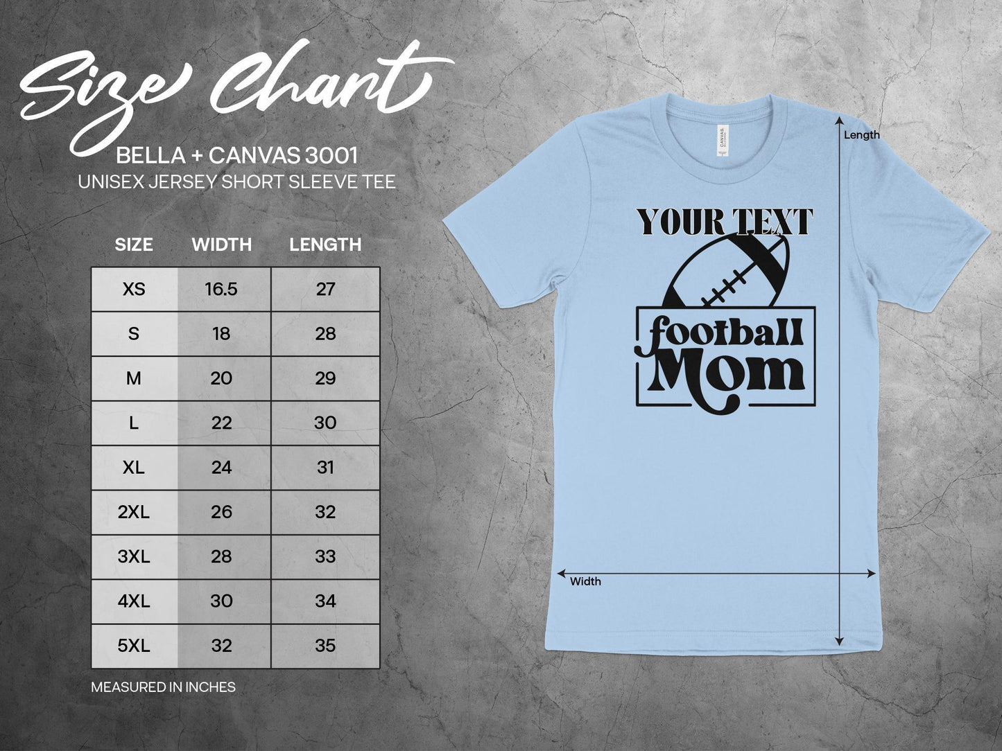 Custom Football Mom T-Shirt, Personalized Football Mom Shirt, Football Mom Gift, Sports Mom Shirt, Customizable Sports Mom Tee