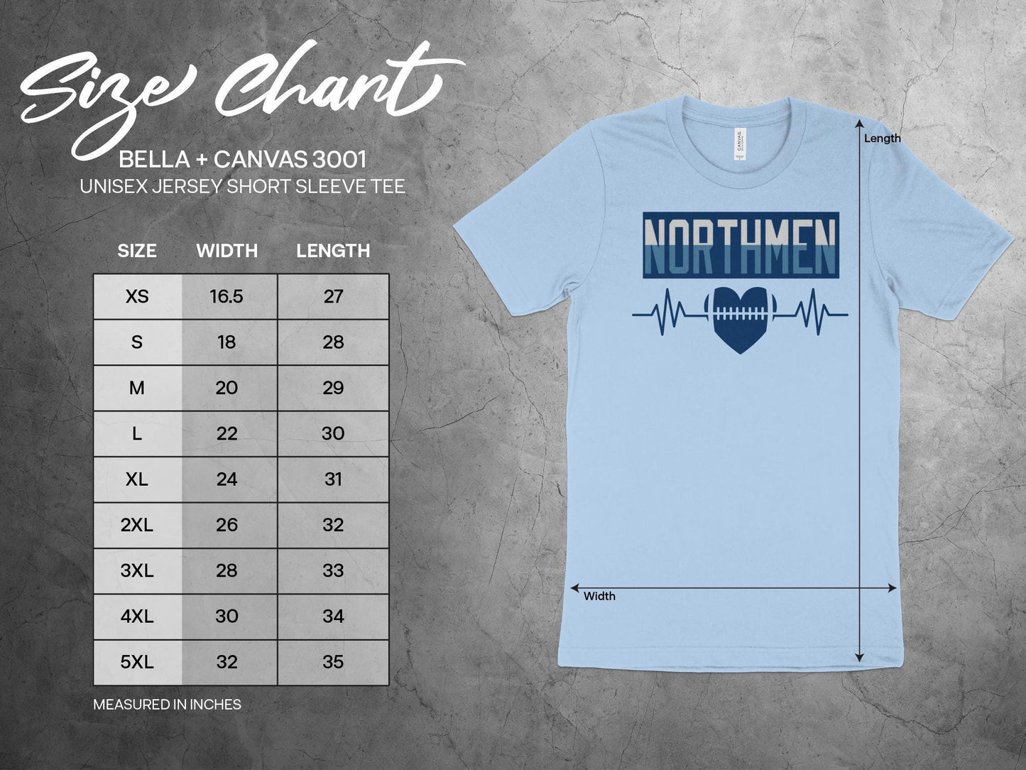 Northmen T-Shirt, Football Heartbeat Design, Northmen Fan Apparel, Football Lover Gift, Team Spirit Tee, Sports Enthusiast Shirt