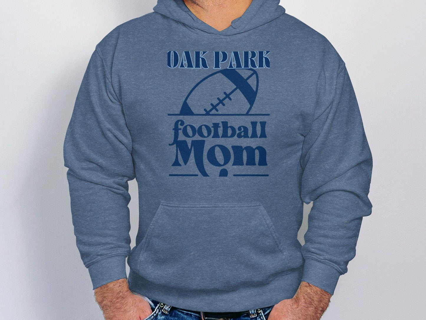 OAK PARK Football Mom T-Shirt, Supportive Mom T-Shirt, Sports Mom Apparel, Oak Park Pride Shirt, Football Fan Tee, Game Day Shirt